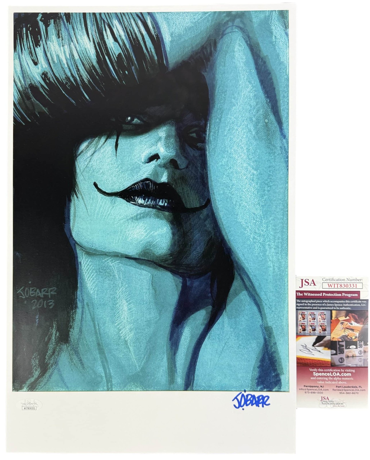 James O’Barr signed 11×17 Poster Creator The Crow