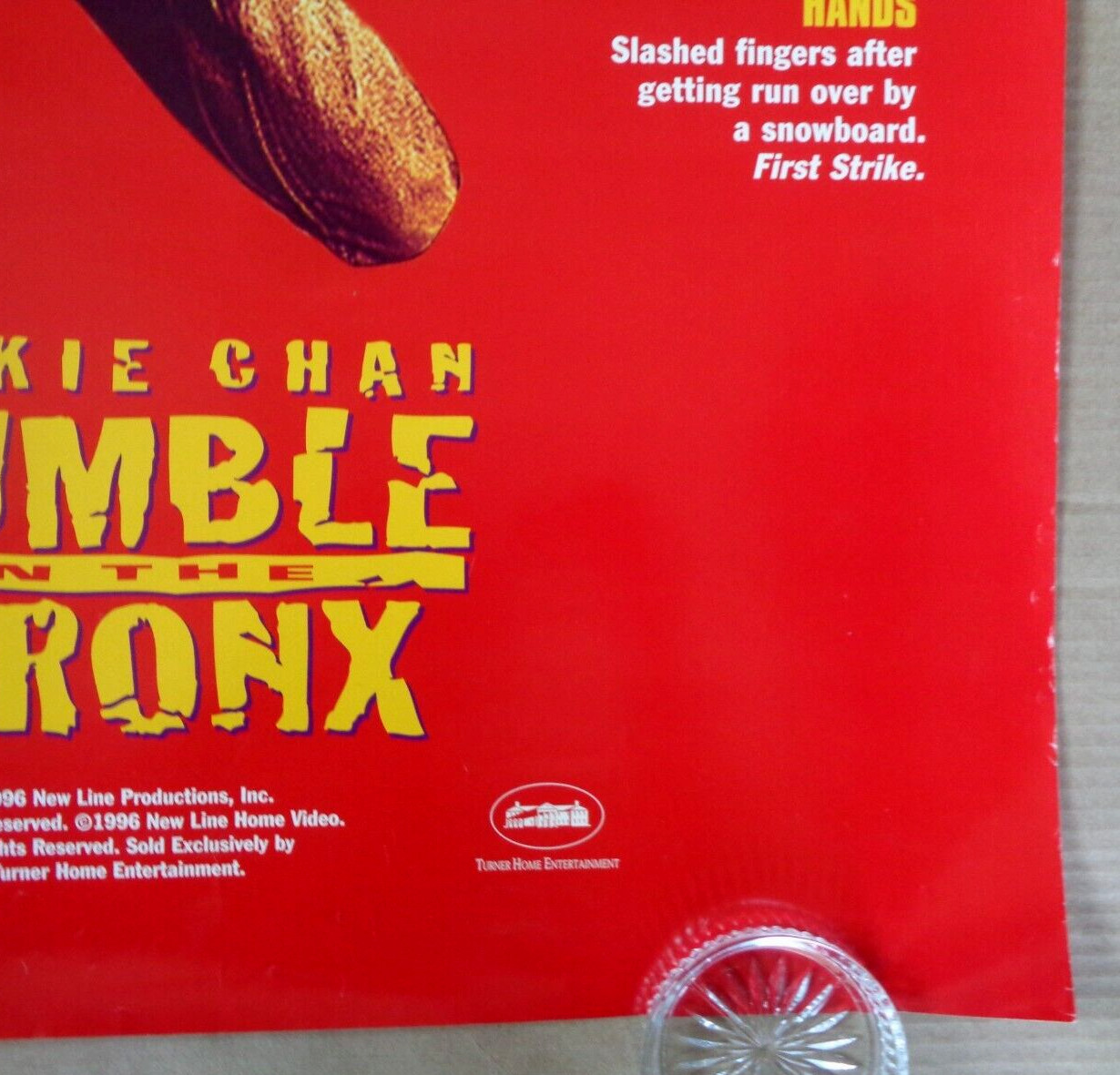 Rumble In The Bronx 1995 Original U.S. 2-Sided Home Video Poster Jackie Chan