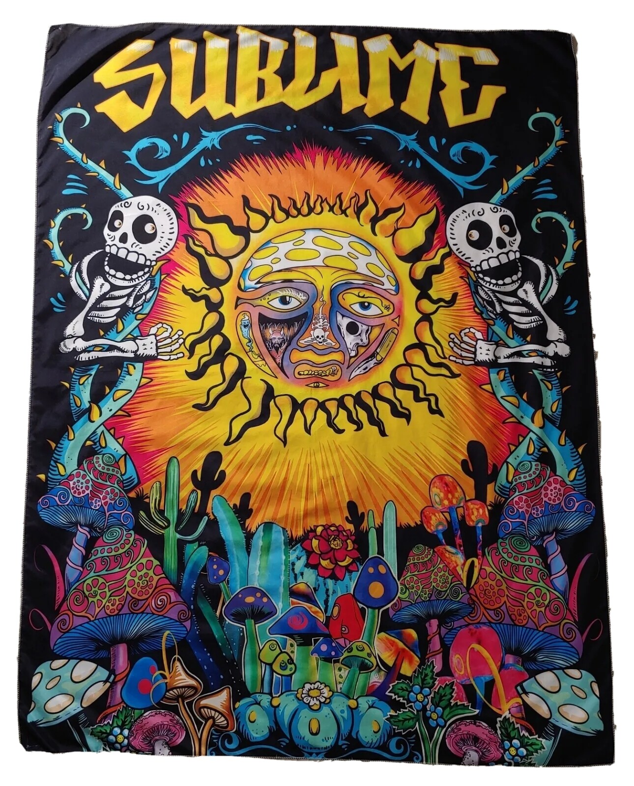 Sublime Poster 35×46 Inches Cloth Fabric Magic Mushrooms Pychedelic Tripp chill