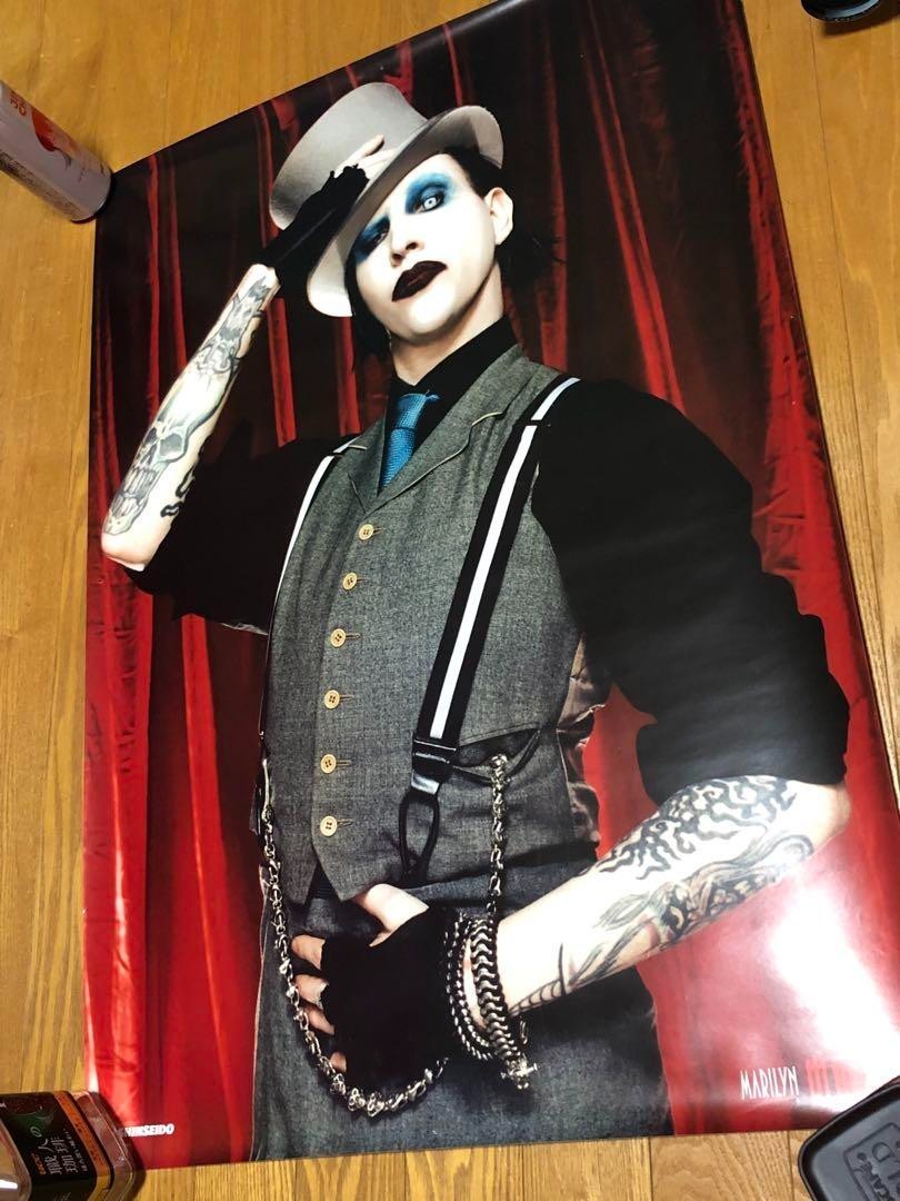 Marilyn Manson / Mechanical Animals 1998 Japan Original Promo Poster B2 20x28in