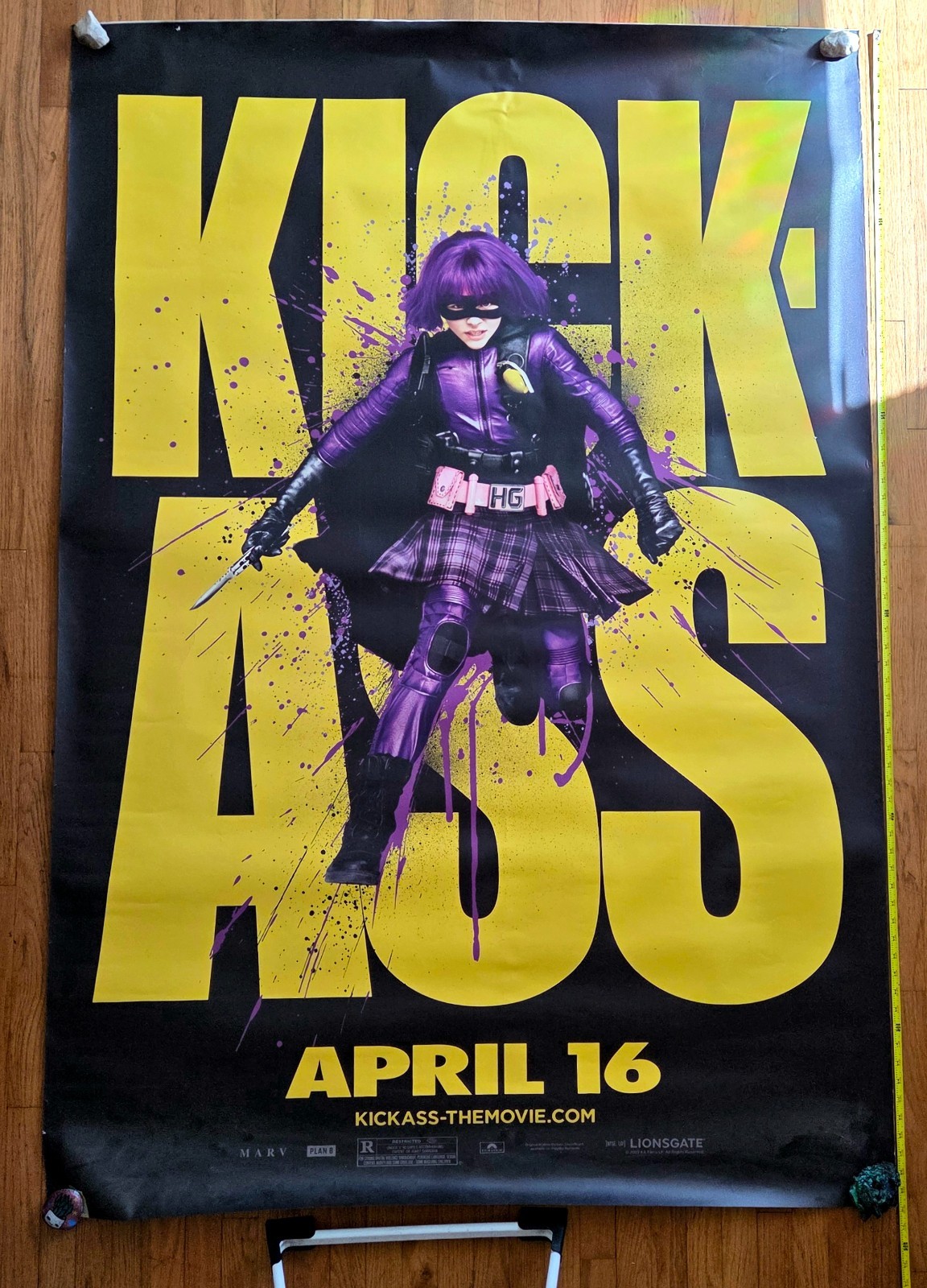 RARE – “Hit Girl” Huge Bus Stop Poster – KICK-ASS Chloë Grace Moretz 48 x 70 in.