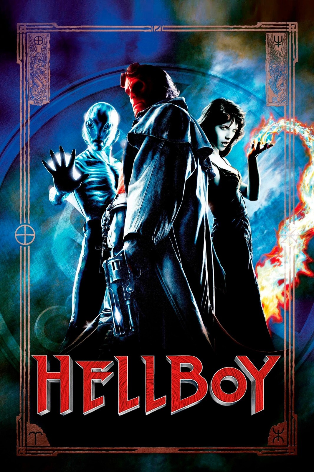 2004 Hellboy Movie Poster 11X17 Ron Perlman Selma Blair Doug Jones John Hurt 🍿