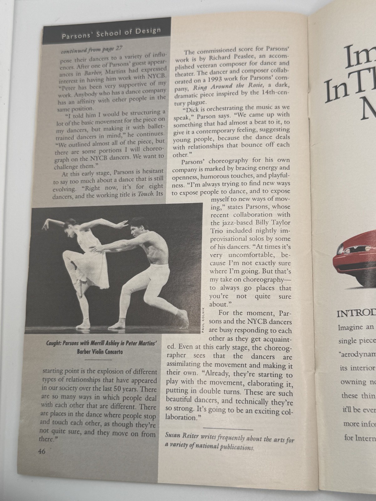 Vintage Feb 1996 New York City Ballet Stagebill Program Swan Lake Darci Kistler