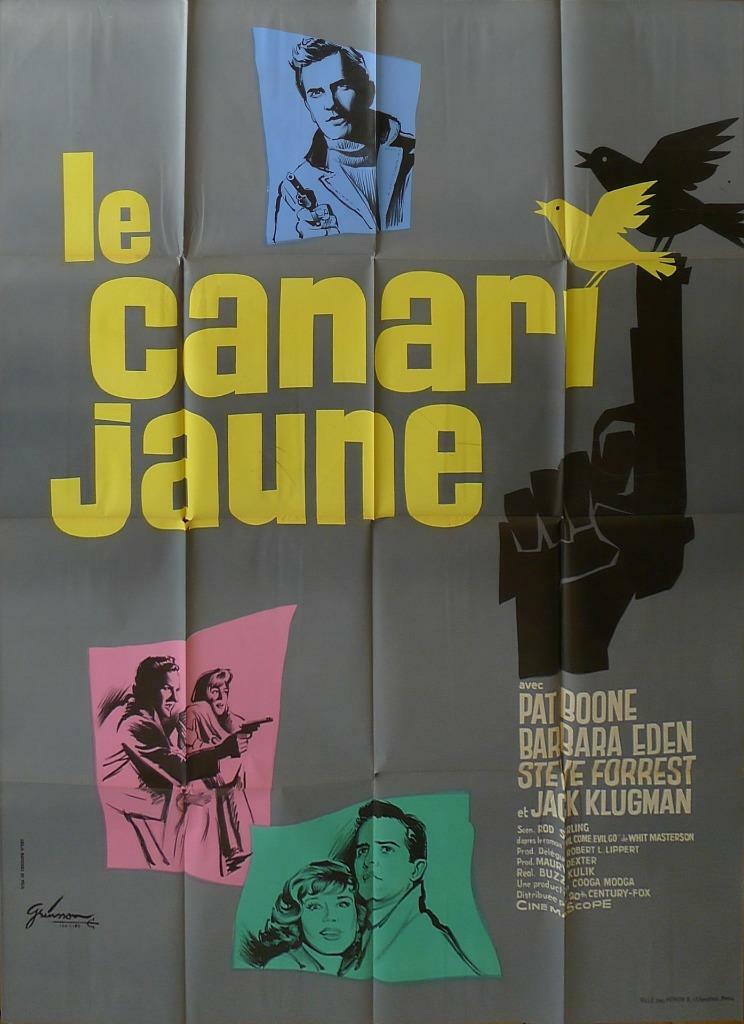 THE YELLOW CANARI – GUN / BIRD / BOONE – ORIGINAL LARGE FRENCH MOVIE POSTER