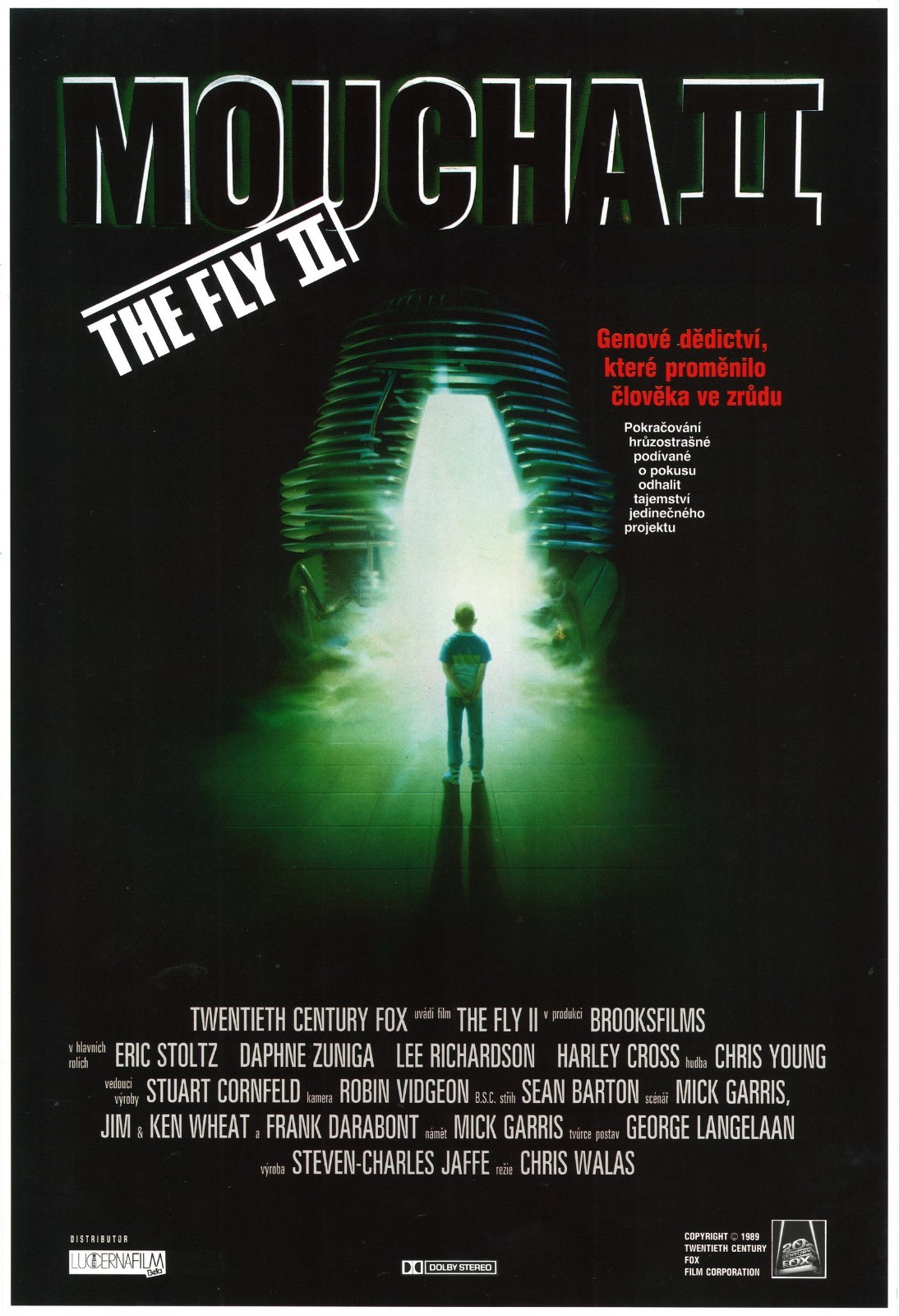 THE FLY II – THE FLY 2 Original Czech A3 Movie Poster 1989 HORROR SCI-FI