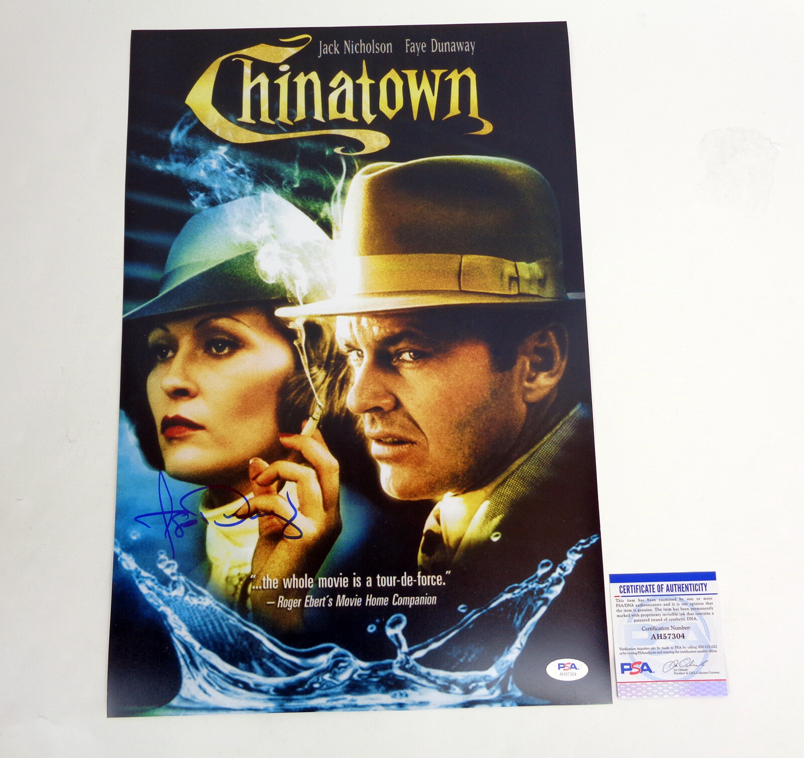 Faye Dunaway Signed Autograph Chinatown Movie Poster PSA/DNA COA B