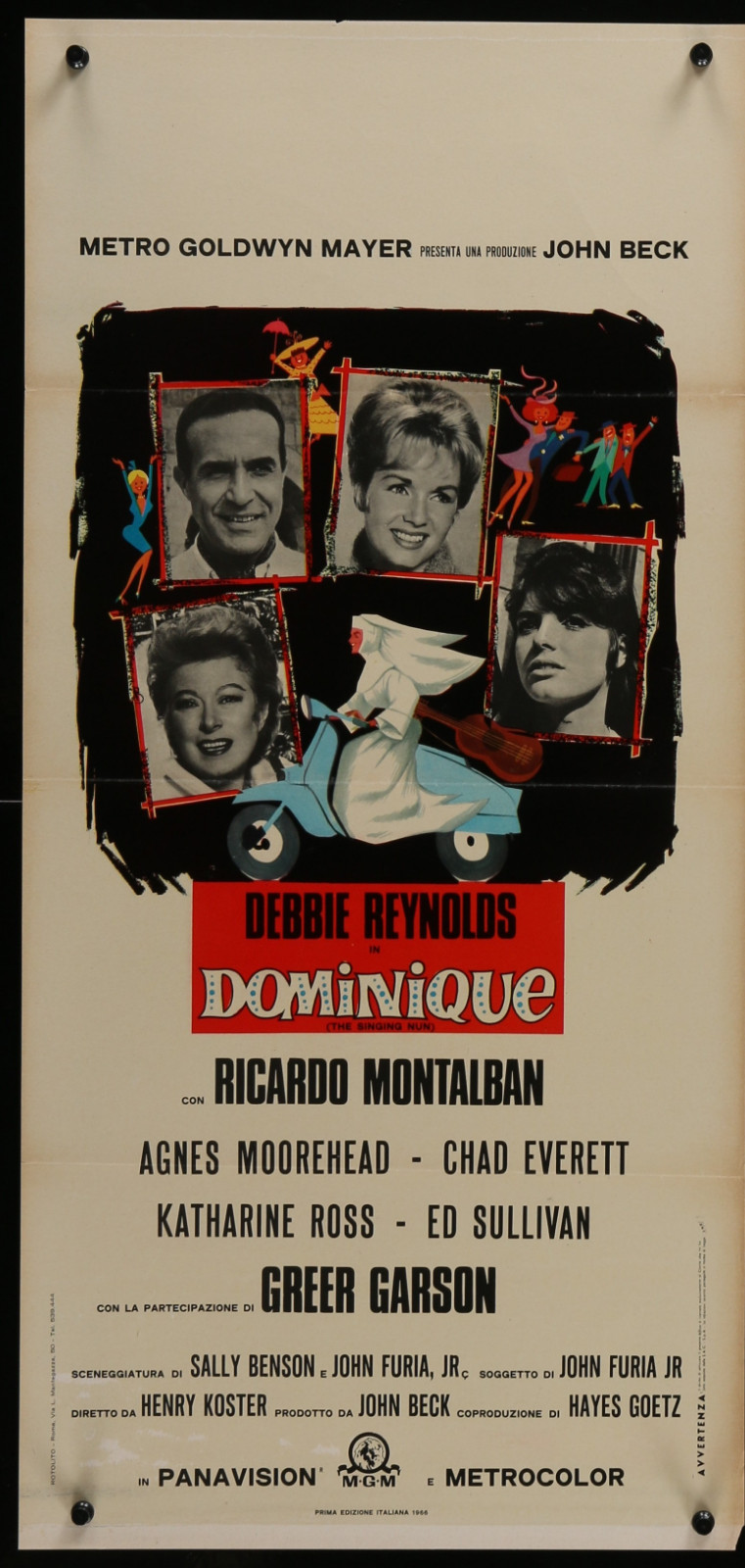 DOMINIQUE 1978 Original Movie Poster Ricardo Montalban Jean Simmons Cliff Robert