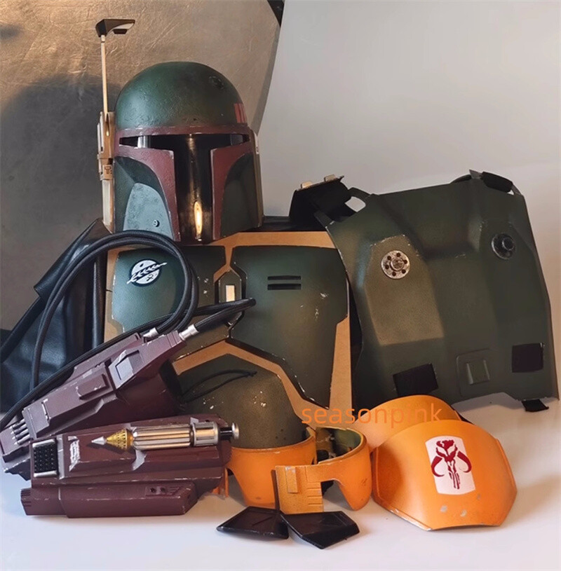 Star Wars The Mandalorian Body Armor Suit&FRP Helmet Boba Fett Cosplay Prop Suit