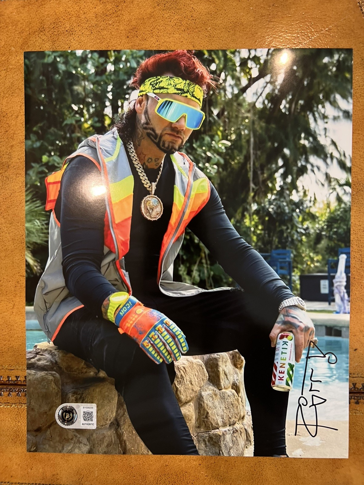 RIFF RAFF AKA JODY HIGHROLLER SIGNED 8×10 PHOTO RAPPER BAS COA