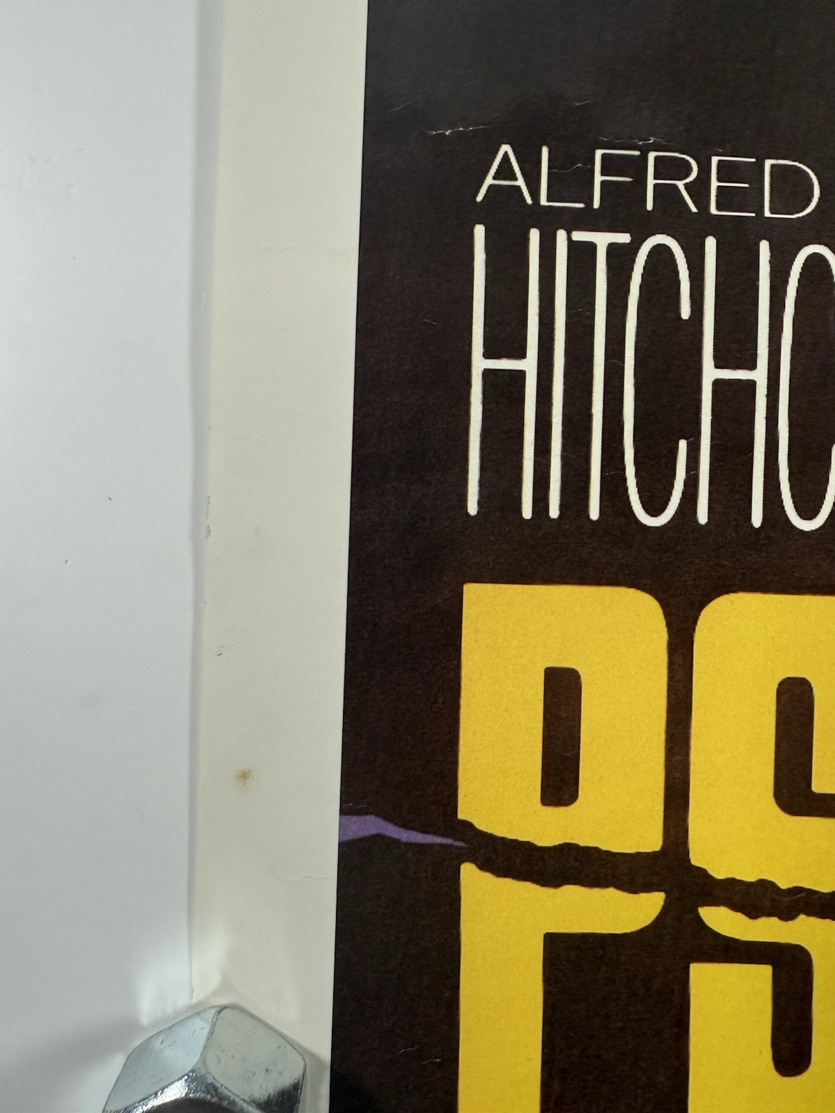 Psycho Movie Poster 1986 Portal Publications Alfred Hitchcock 80s 28×20 M102