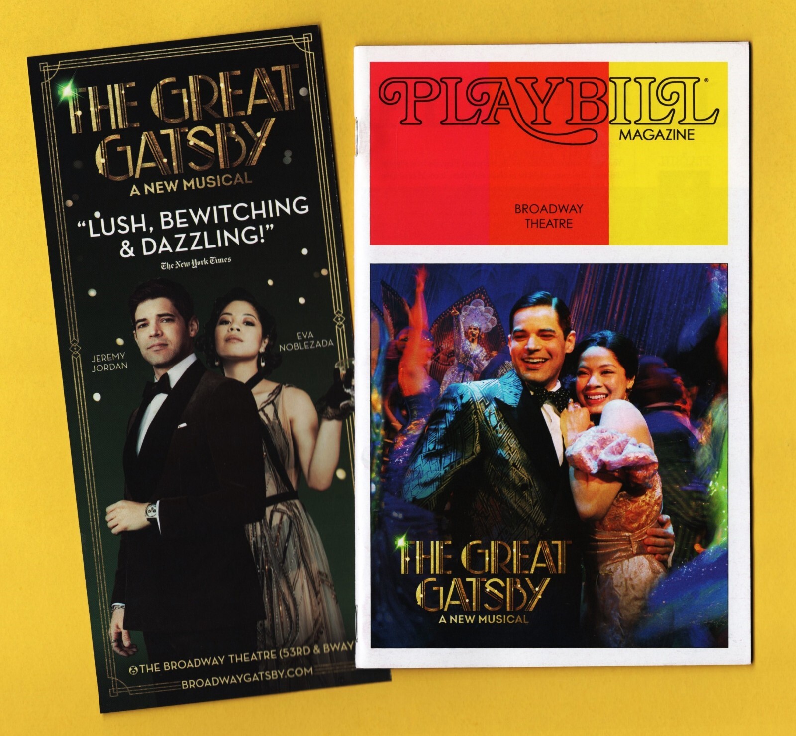 Jeremy Jordan “THE GREAT GATSBY” Eva Noblezada / 140th Anniversary 2024 Playbill
