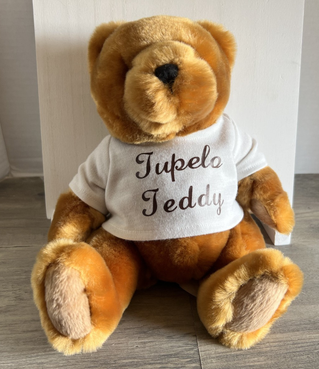 Tupelo Teddy – Elvis Presley Birthplace Tupelo – 11″ Mink Brn Teddy Bear Plush