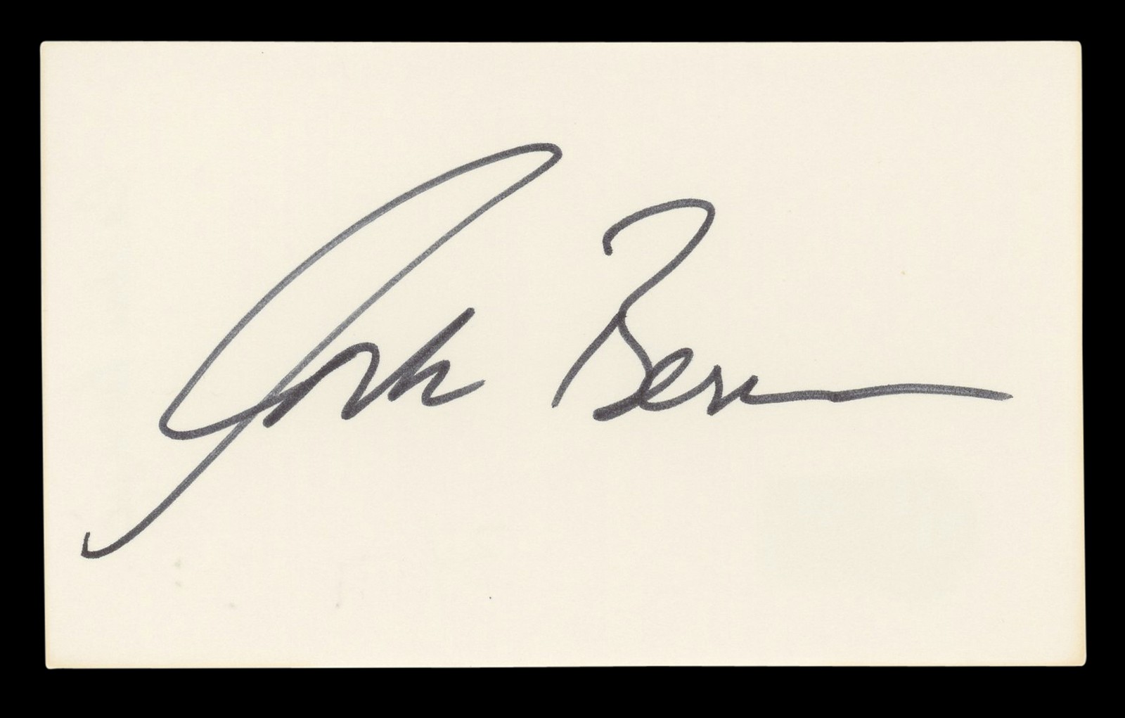 Corbin Bernsen L.A. Law Authentic Signed 3×5 Index Card Autographed BAS #BL96486