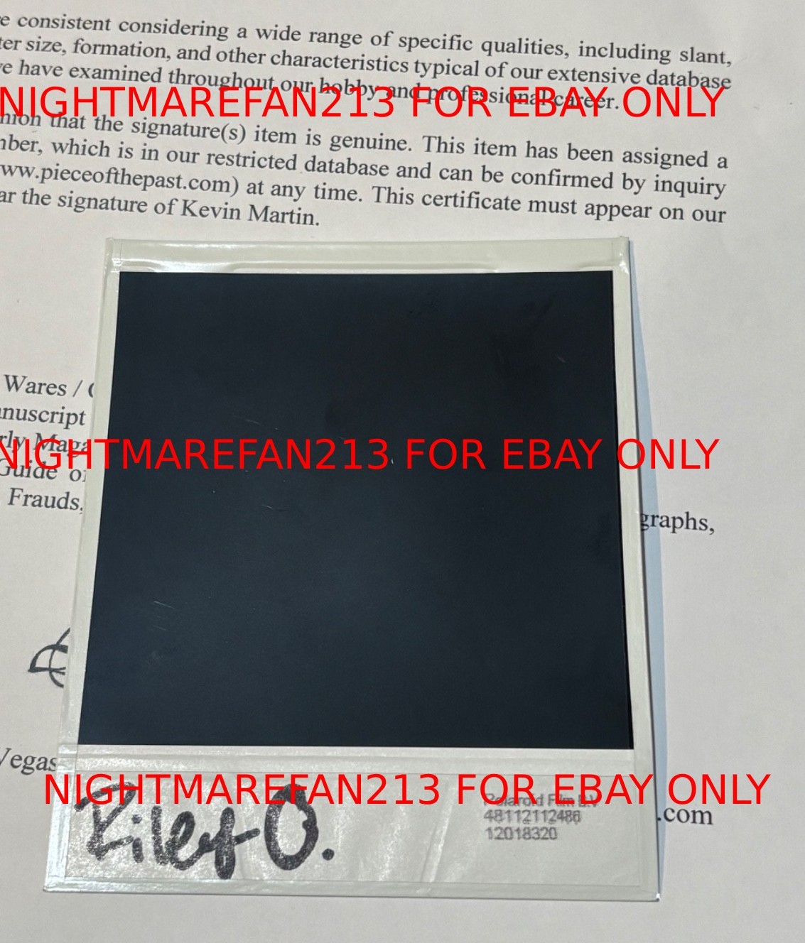 Scream 7 Movie Prop One Of A Kind polaroid screen used