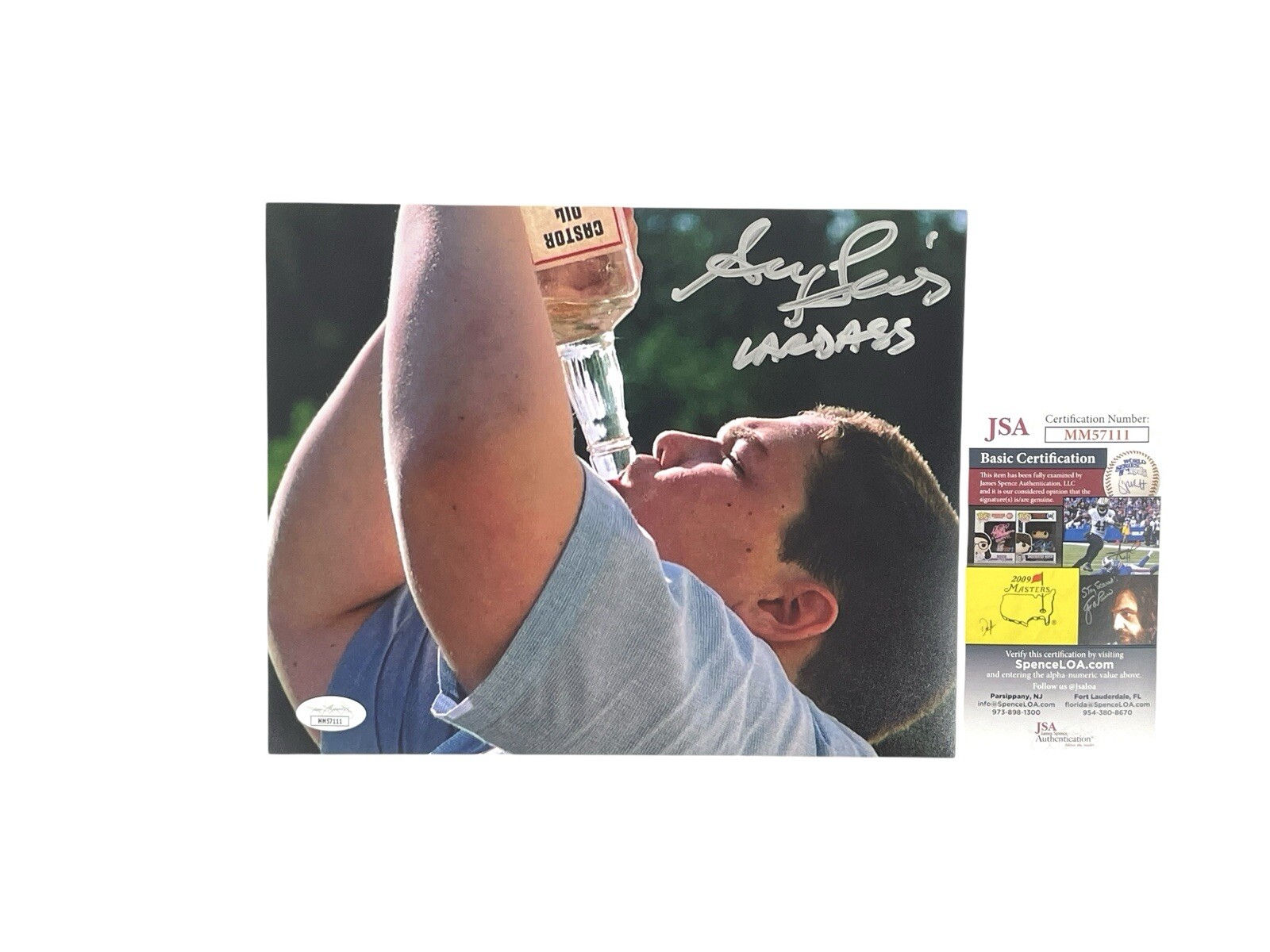 Stand By Me Lardass Autographed 8×10 Photo Andy Lindberg Pie Eating Champion COA