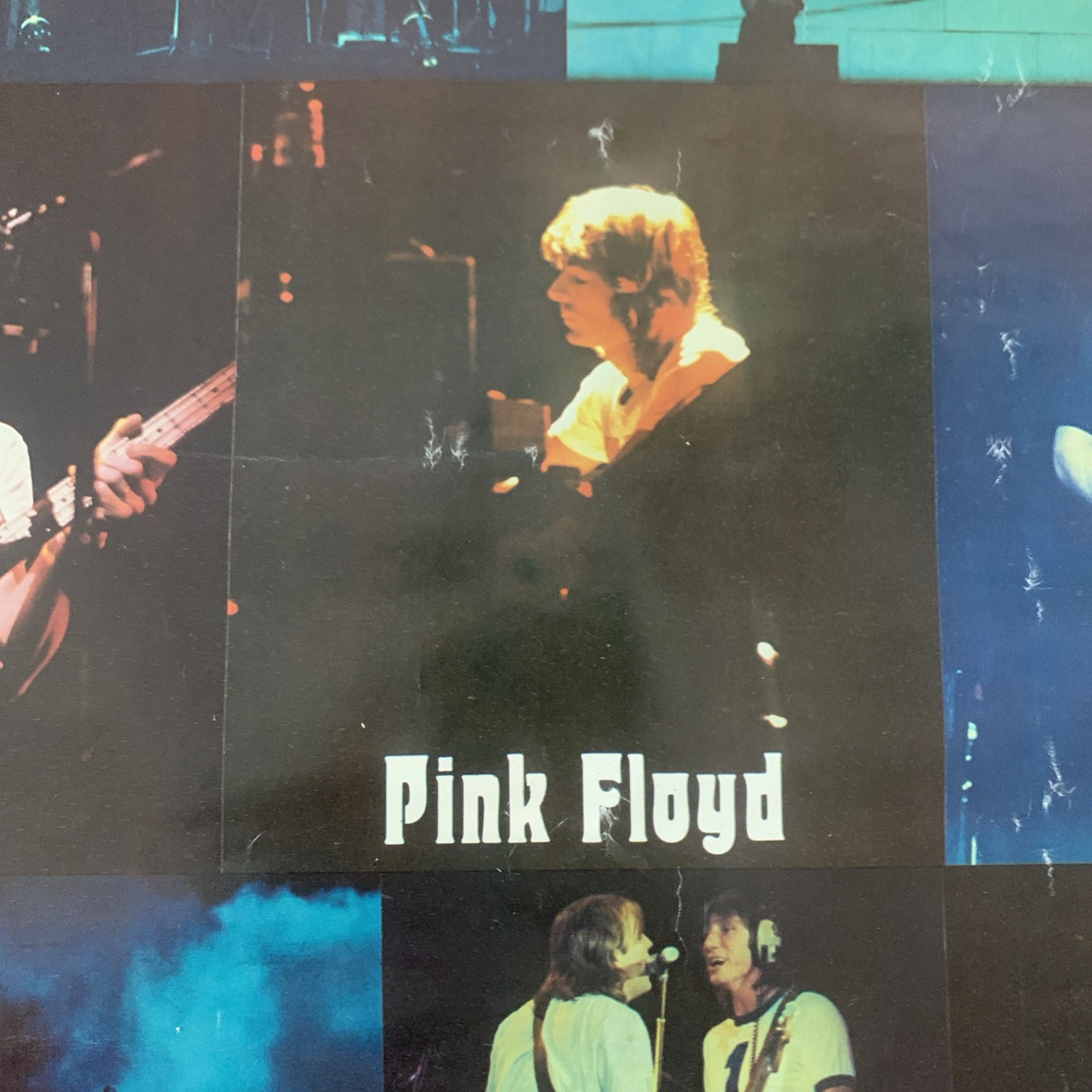 Pink Floyd The Wall Poster 1980 Vintage Collage 38”x25” Wales Chariette