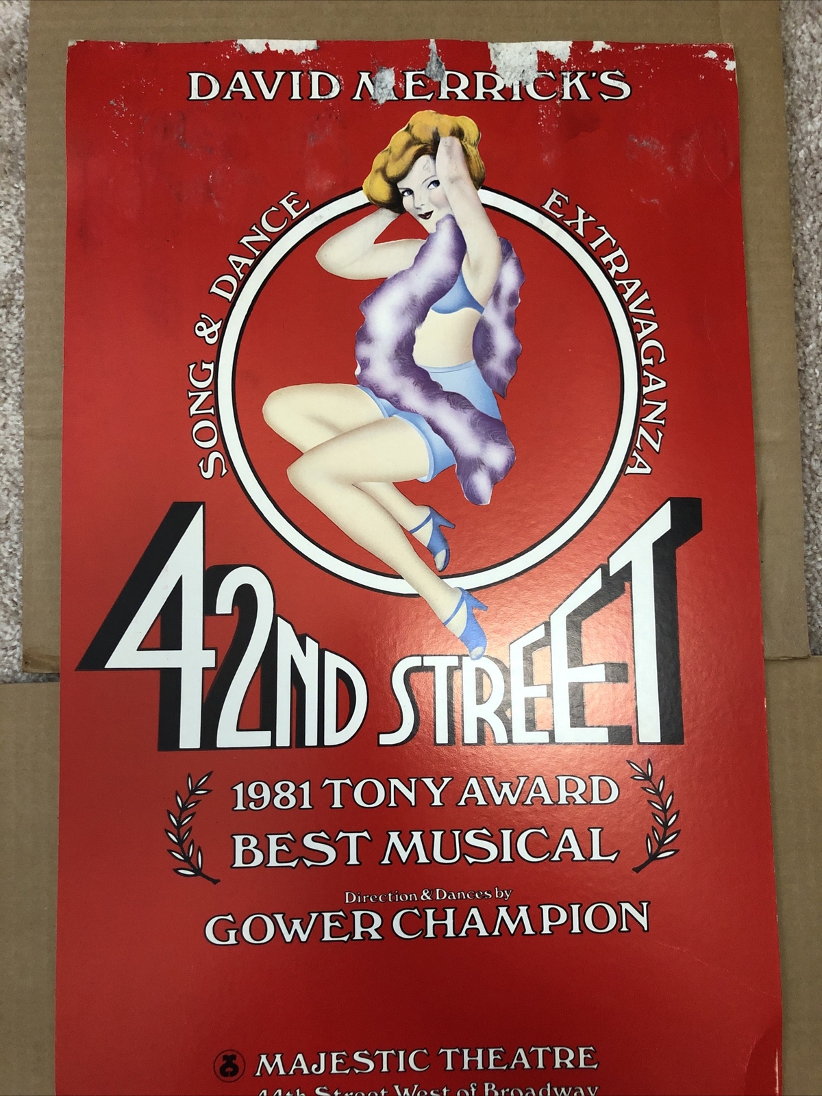 42nd Street – Broadway Window Card Poster