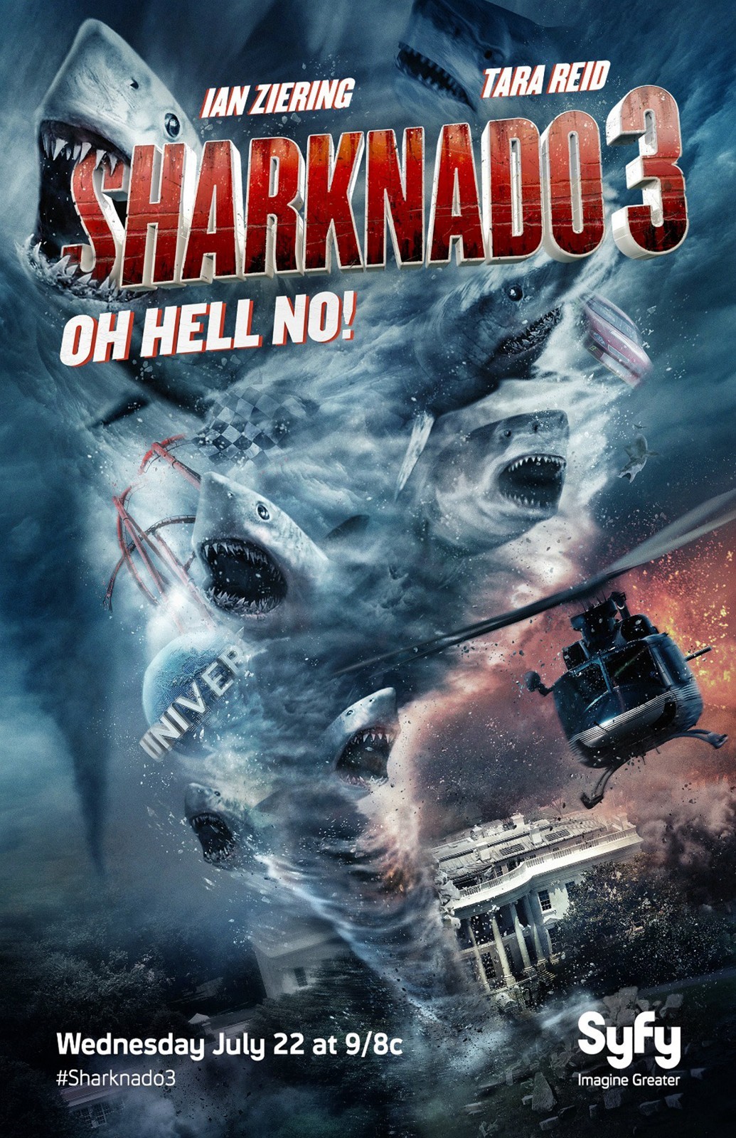 Sharknado movie poster : 11″ x 17″ : Tara Reid, Sharknado 3 poster (b)