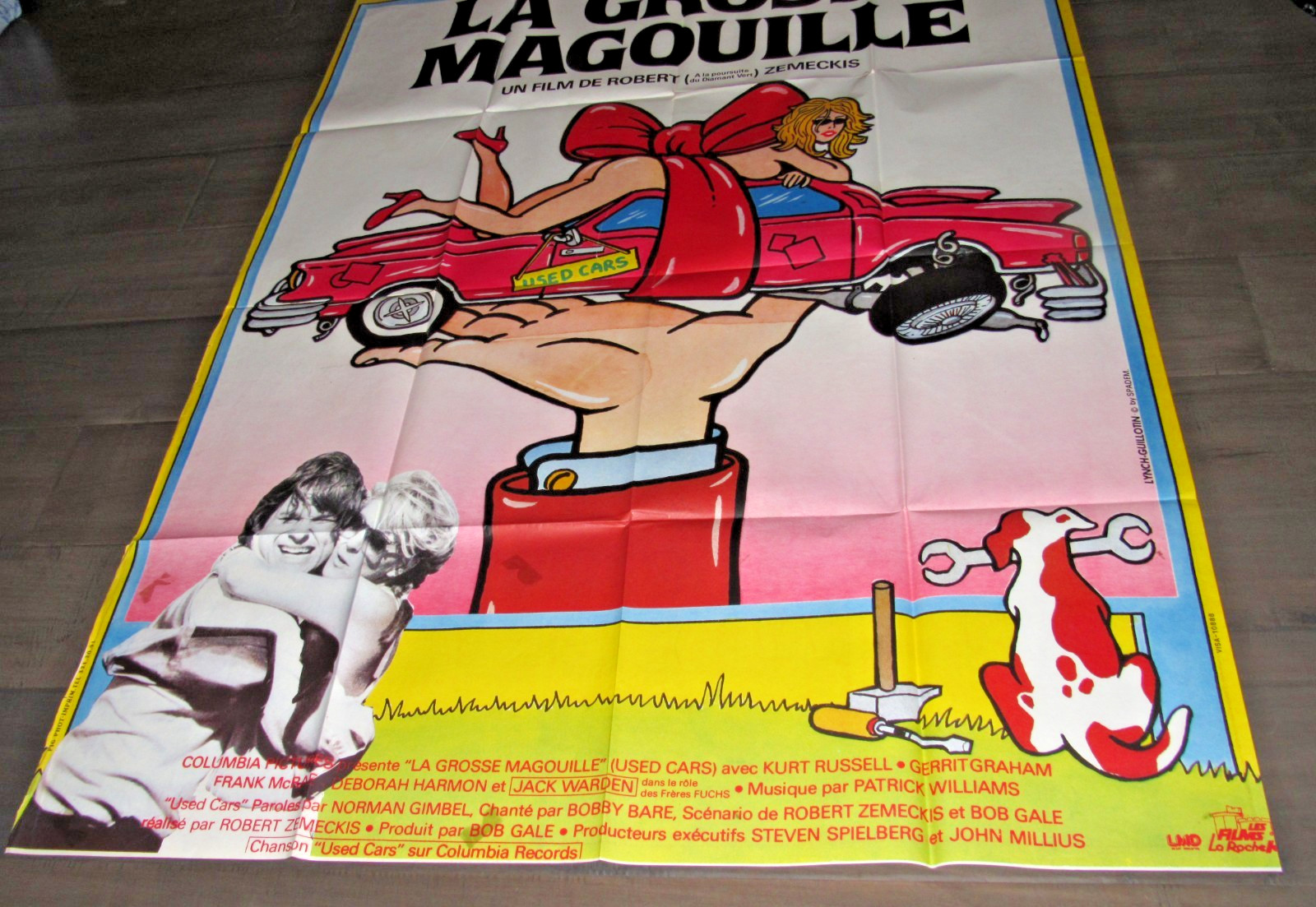 USED CARS KURT RUSSELL JACK WARDEN MOVIE POSTER FRENCH GRANDE 46″ x 61″