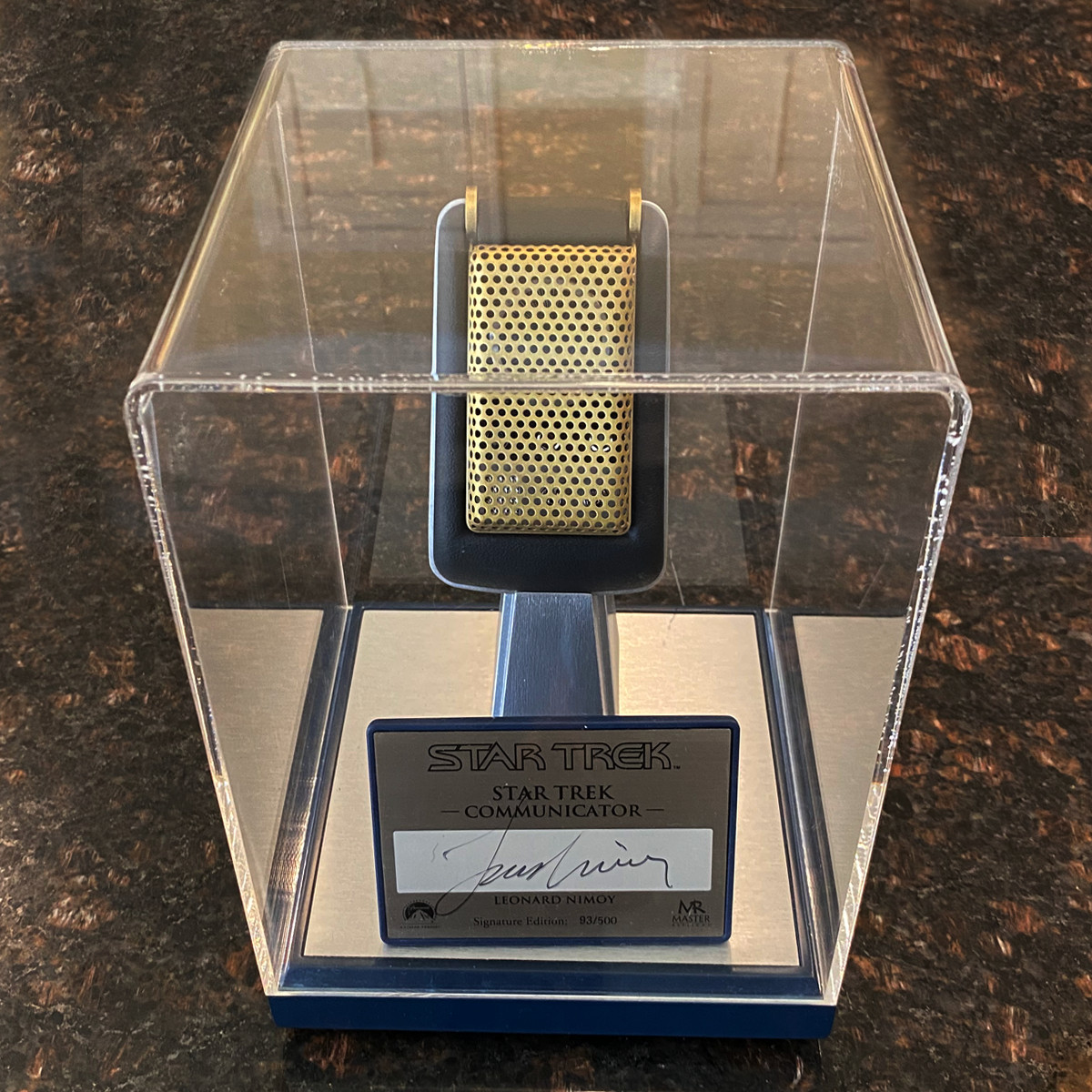 STAR TREK: THE ORIGINAL TV SERIES COMMUNICATOR SIGNED BY LEONARD NIMOY