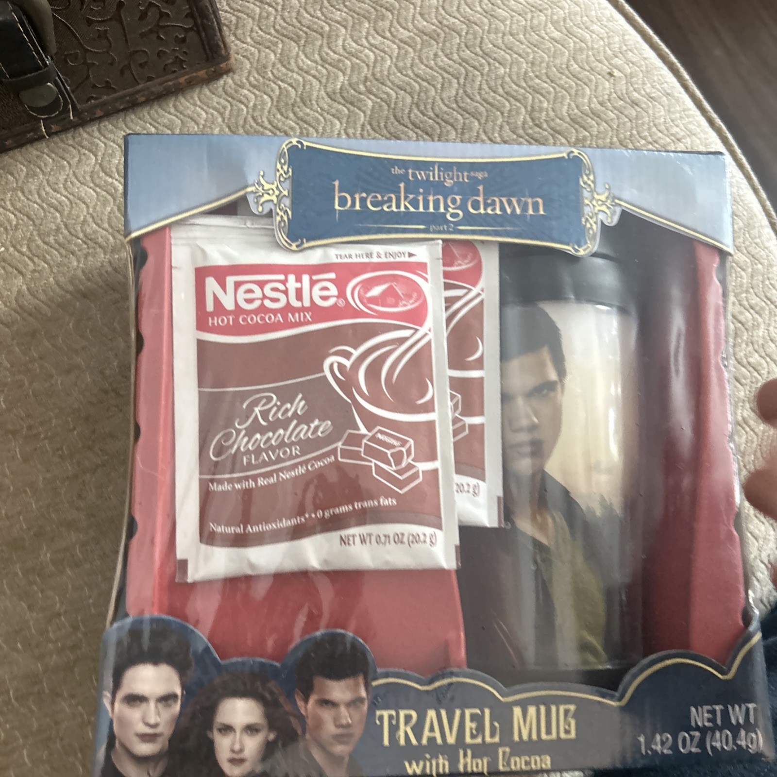 Twilight Breaking Dawn Travel Mug With Hot Cocoa New In Box!