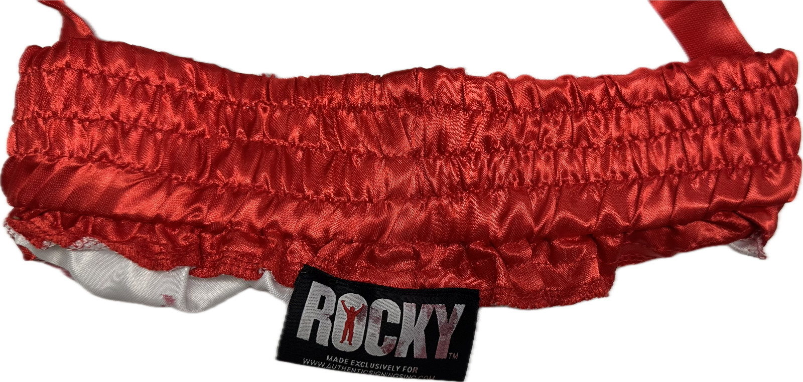 Sylvester Stallone Signed Rocky Bloody Trunks JSA Authenticated.
