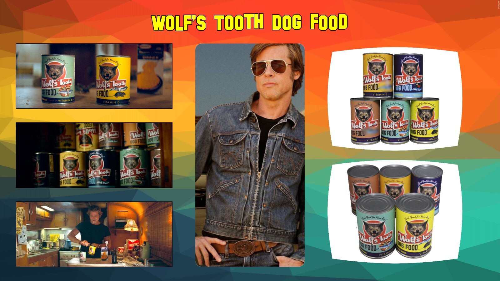 WOLF’S TOOTH DOG FOOD QUENTIN TARANTINO ONCE UPON A TIME IN HOLLYWOOD MOVIE PROP