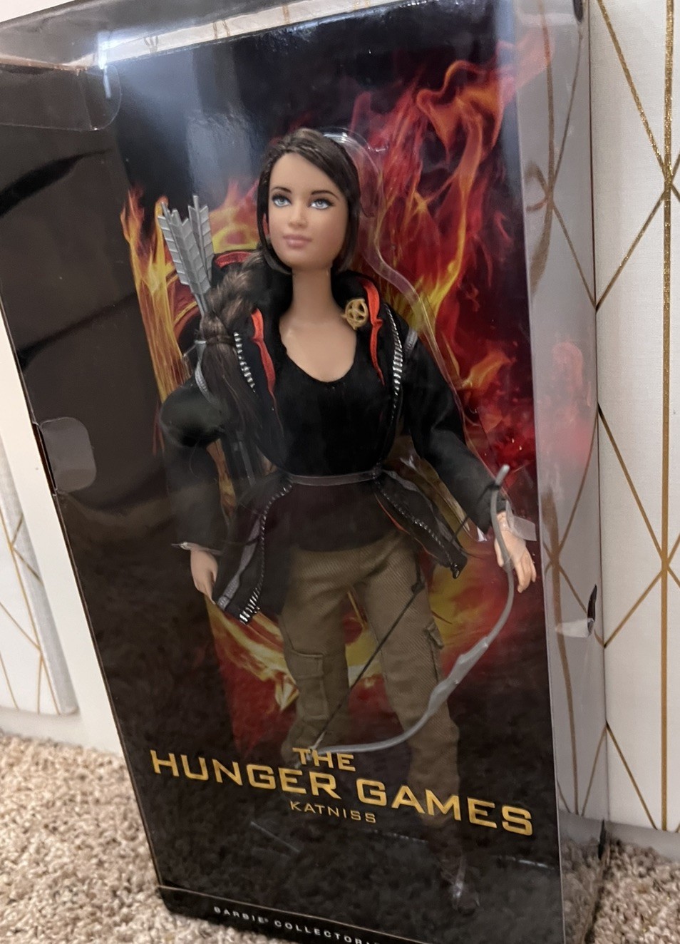 Barbie Collector Black Label The Hunger Games Katniss New In Box from 2012