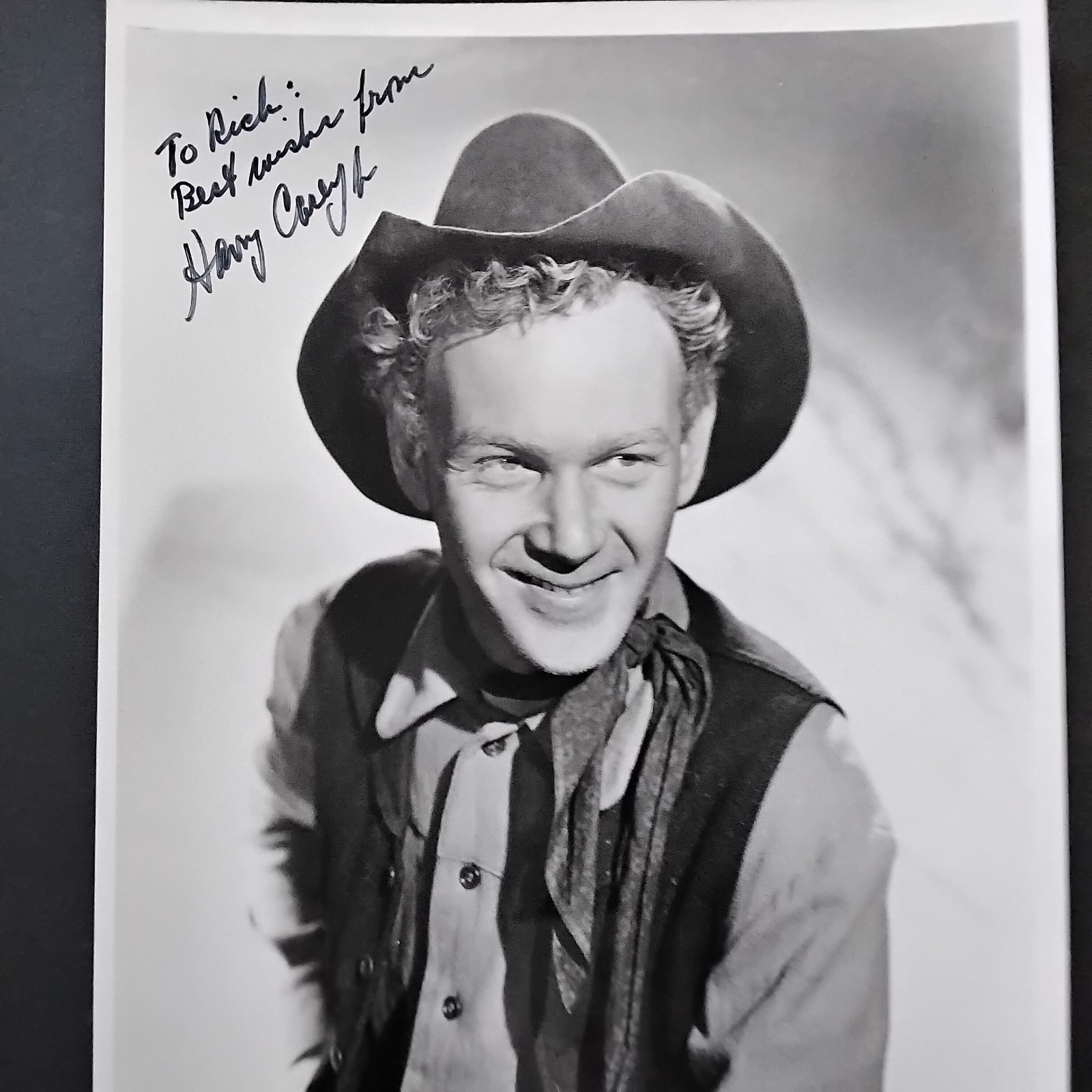 Harry Carey Jr SIGNED Photo TV Movie Actor Rio Grande The Searchers Westerns