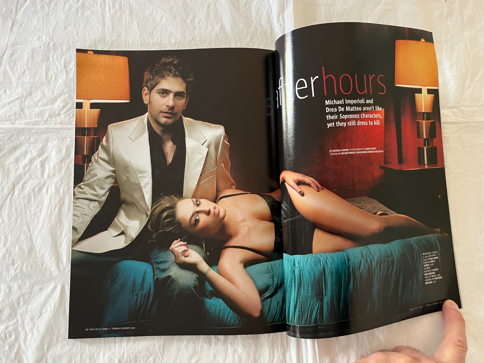 FHM Spring/Summer Collections Michael Imperioli and Drea De Matteo