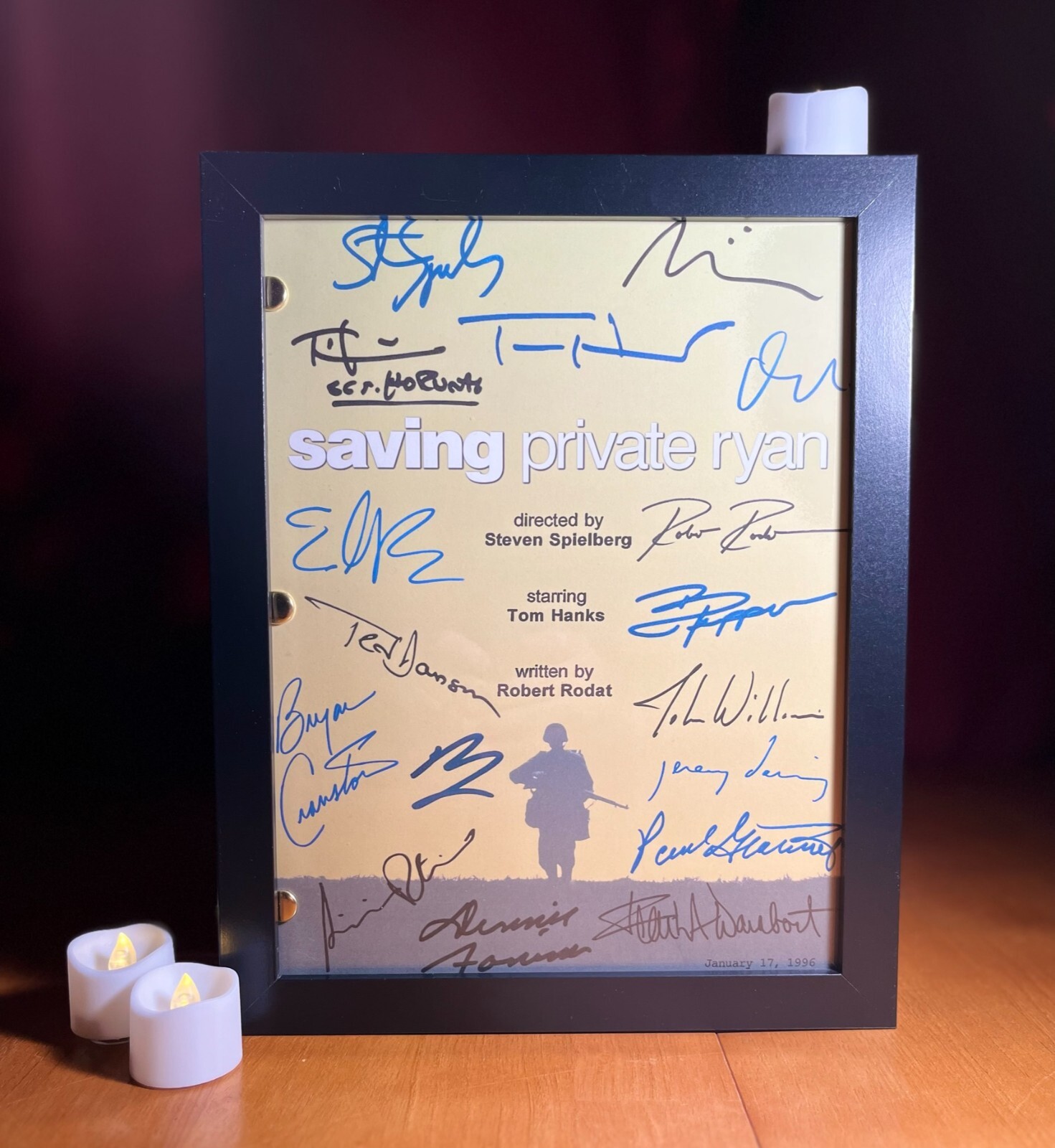 Saving Private Ryan Script Signed – Autograph Reprints – 116 Pages