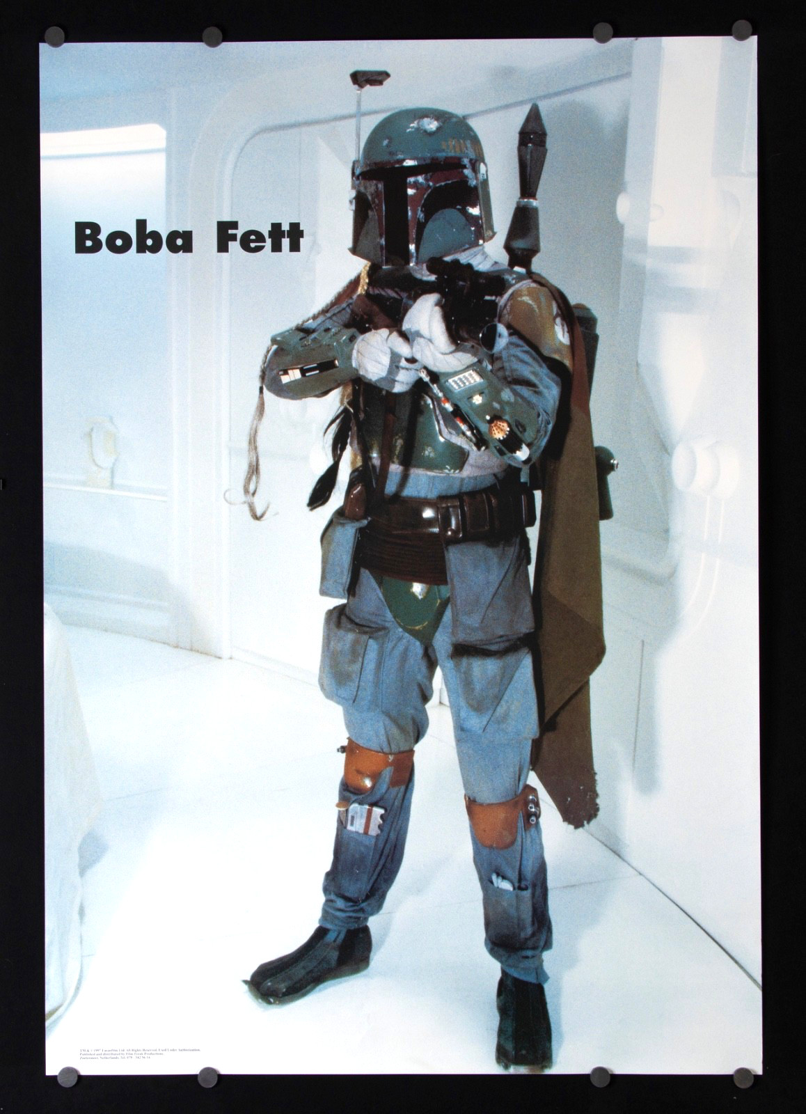 STAR WARS BOBA FETT COMMERCIAL POSTER 27×39 VINTAGE MOVIE PRINT 1997