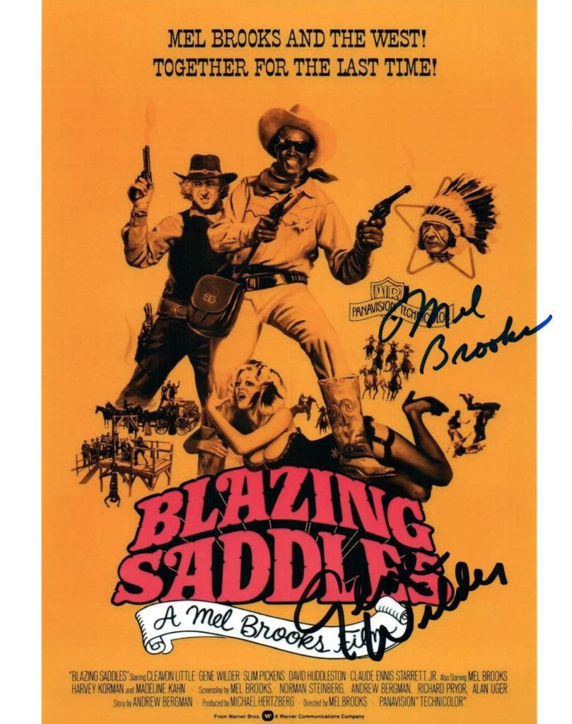 Gene Wilder Mel Brooks signed 8×10 autographed Photo + COA