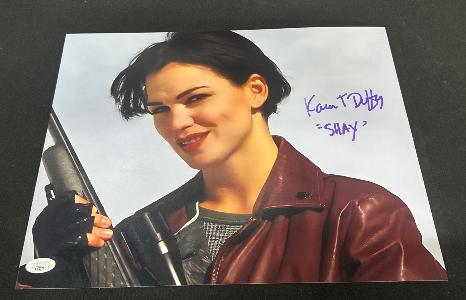 *BLANK CHECK* KAREN DUFFY 11×14 Signed JSA SHAY