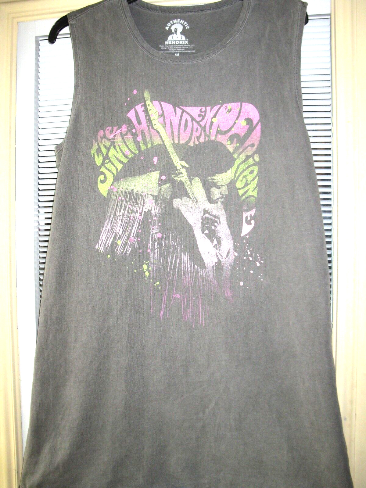 Jimi Hendrix tee shirt tank top med preowned Authentic Hendrix