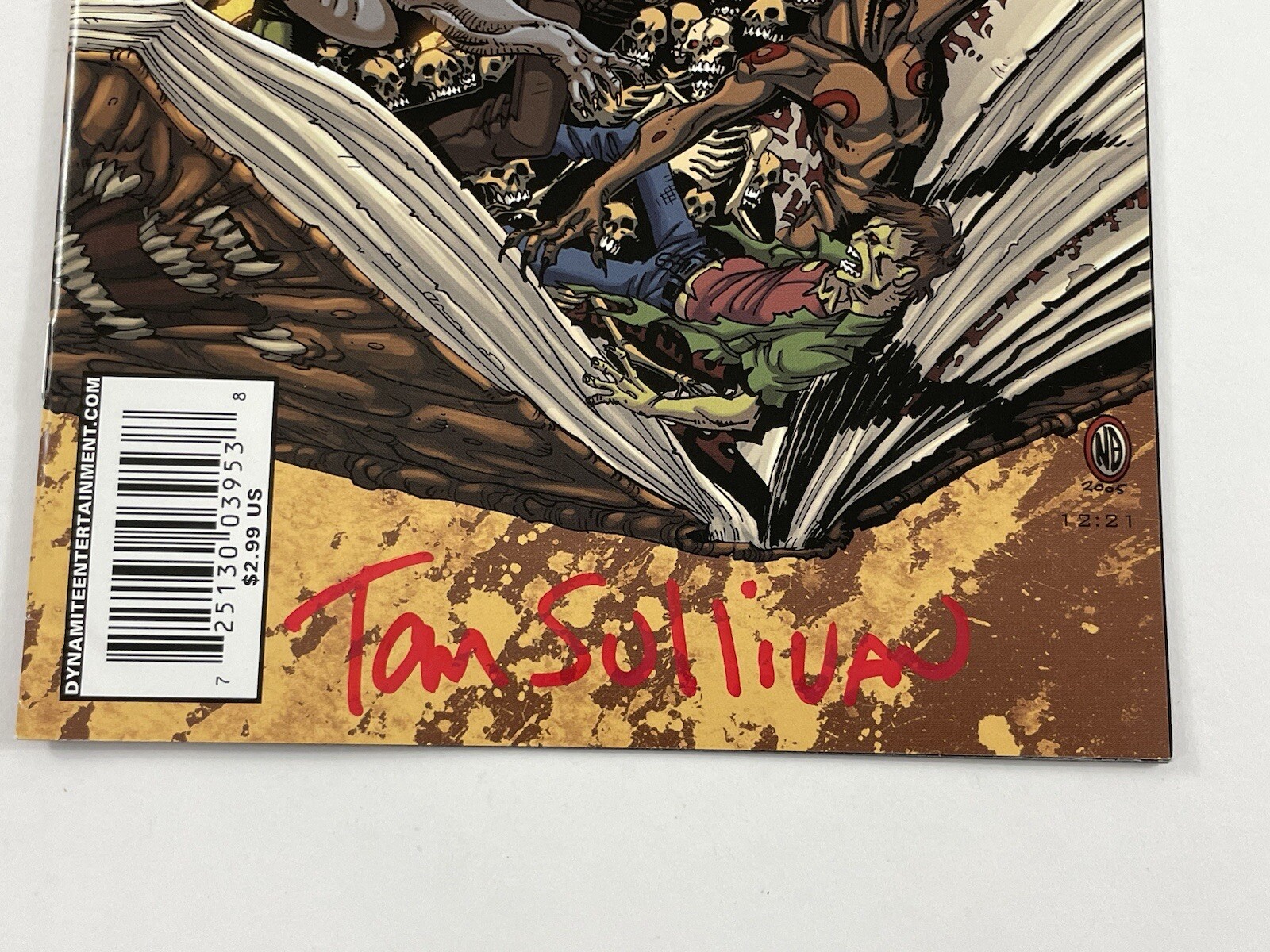 Tom Sullivan Signed Army Of Darkness Comic Book Evil Dead Necronomicon Creator