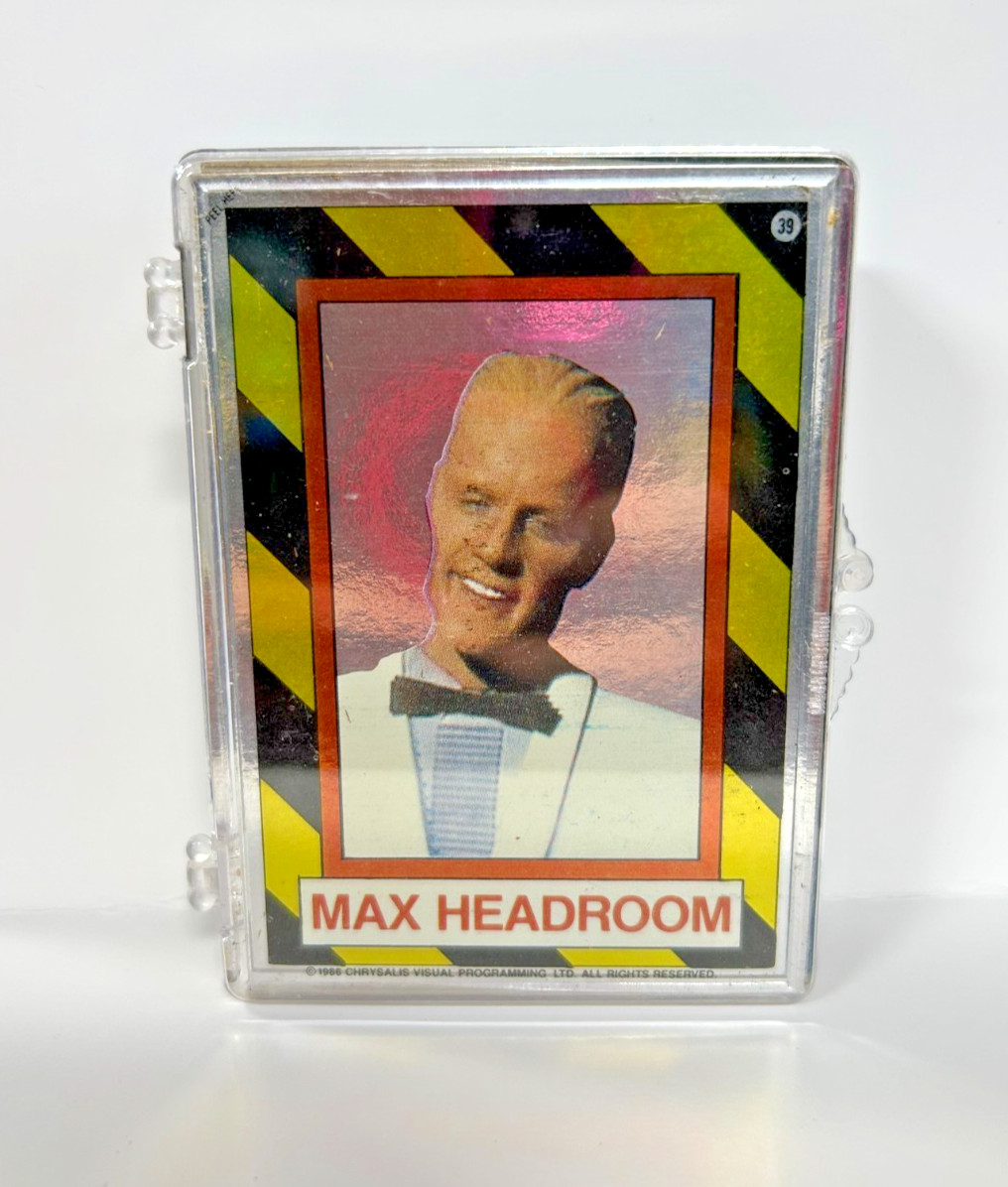 1986 Max Headroom Trading Card Basic Set of 44 card test set