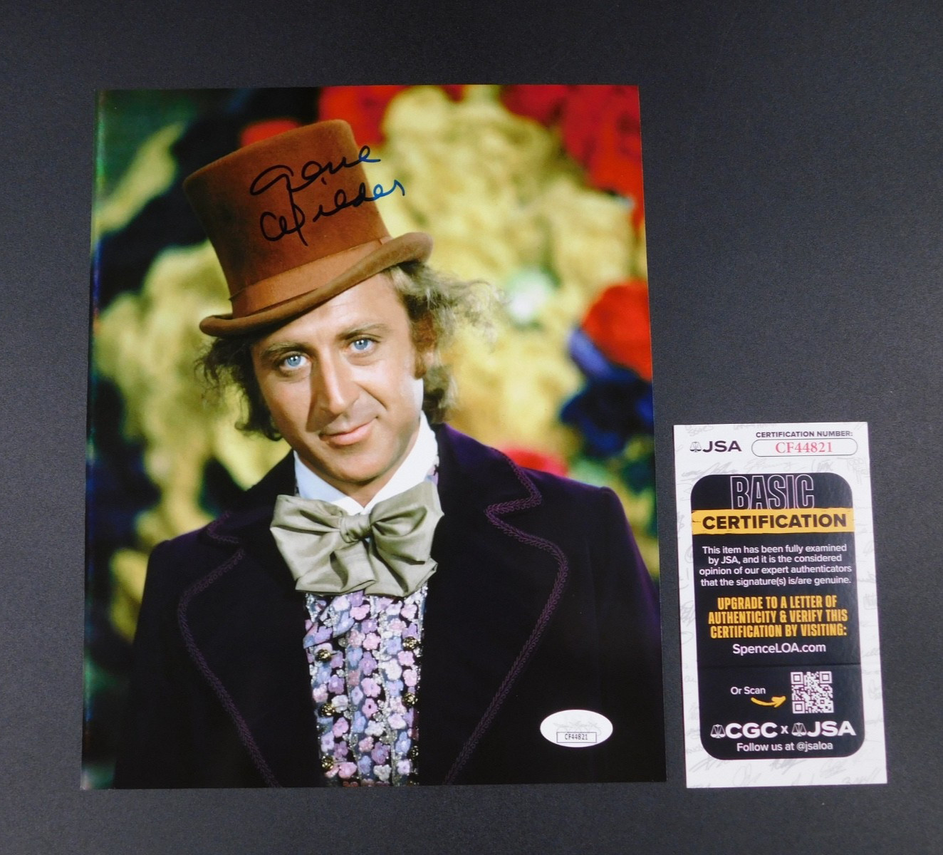 Gene Wilder Signed Autographed 8×10 Photo Willy Wonka JSA COA L