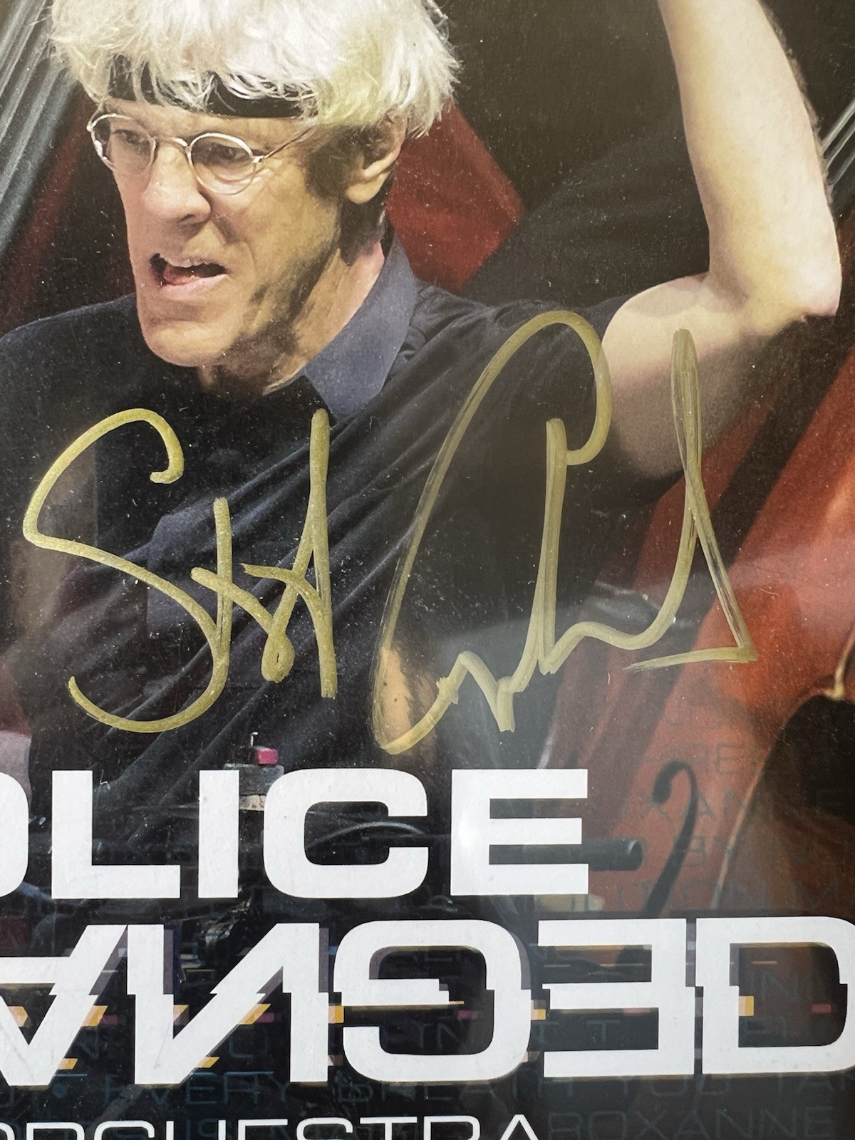 STING & STEWART COPELAND SIGNED AUTOGRAPHED 14 X 14 Record Insert PSA COA