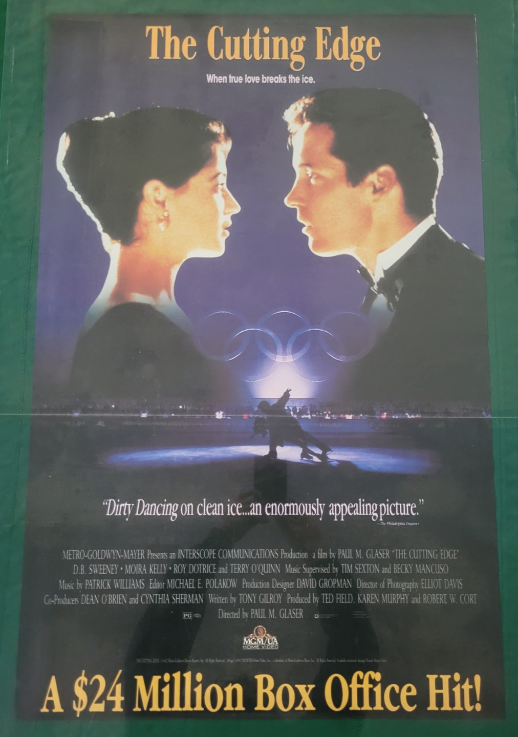 The Cutting Edge 1992 Movie Poster 24×37.5 Moira Kelly D B Sweeney Drama
