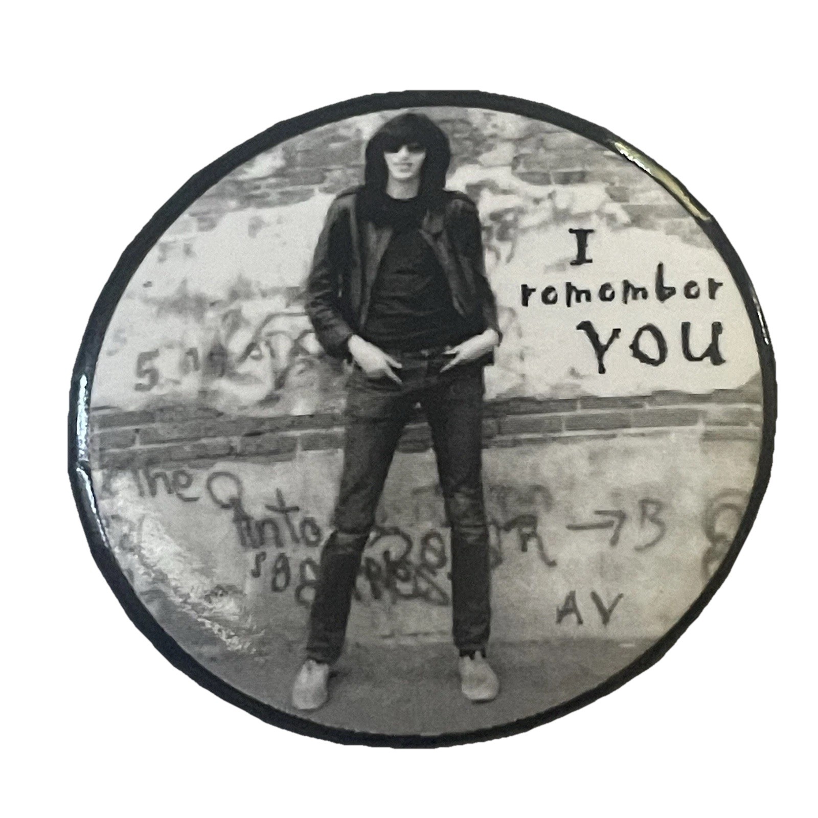 Vtg Ramones Pinback Button Joey Ramone 2001 Birthday Bash Arturo Vega Exclusive