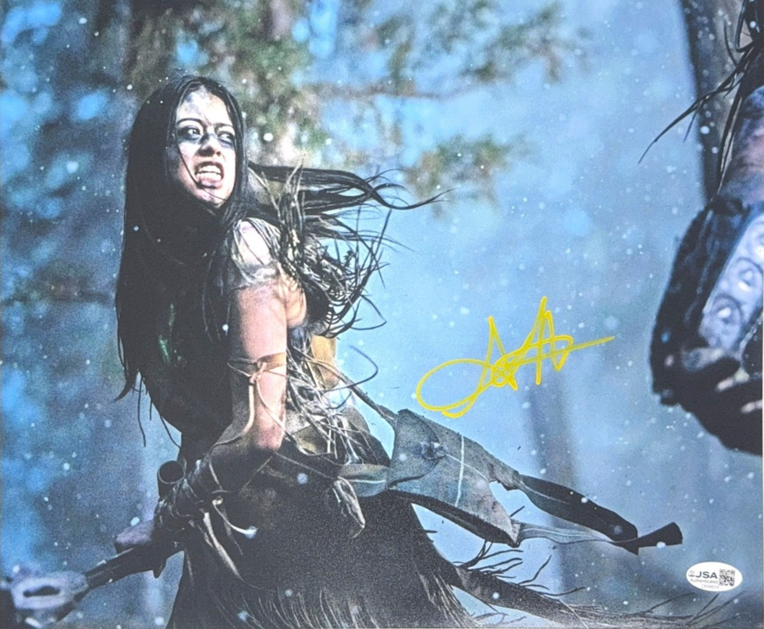 AMBER MIDTHUNDER Authentic Hand Signed “PREY” 11×14 Photo (JSA/COA)