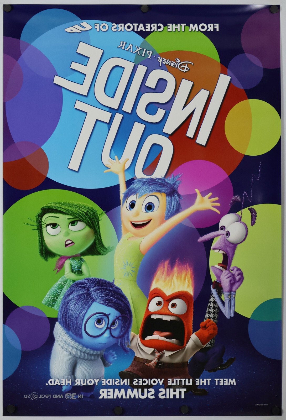Inside Out – original DS movie poster D/S 27×40 – INTL Final