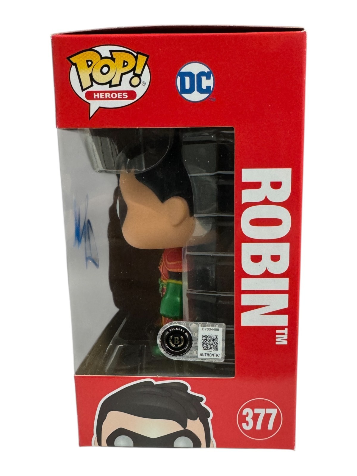 Chris O’Donnell Signed Autograph Batman & Robin Funko Pop 377 Beckett BAS Robin