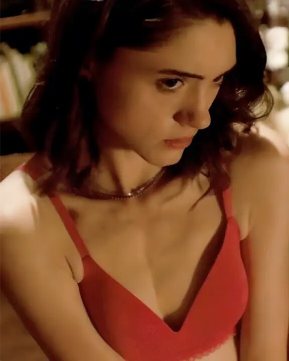 Natalia Dyer Posing In Red Lingerie 8×10 PHOTO PRINT