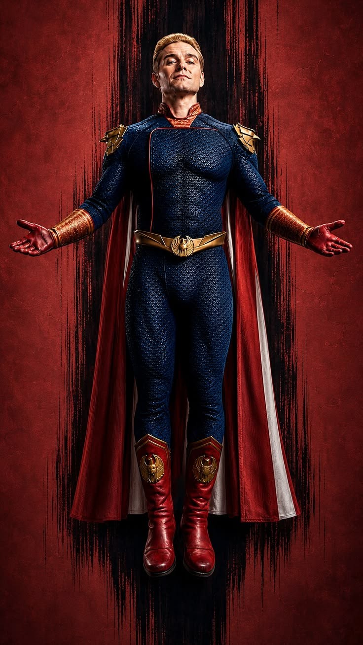 Homelander from The Boys dark style TV Show poster: 11 x 17 inches
