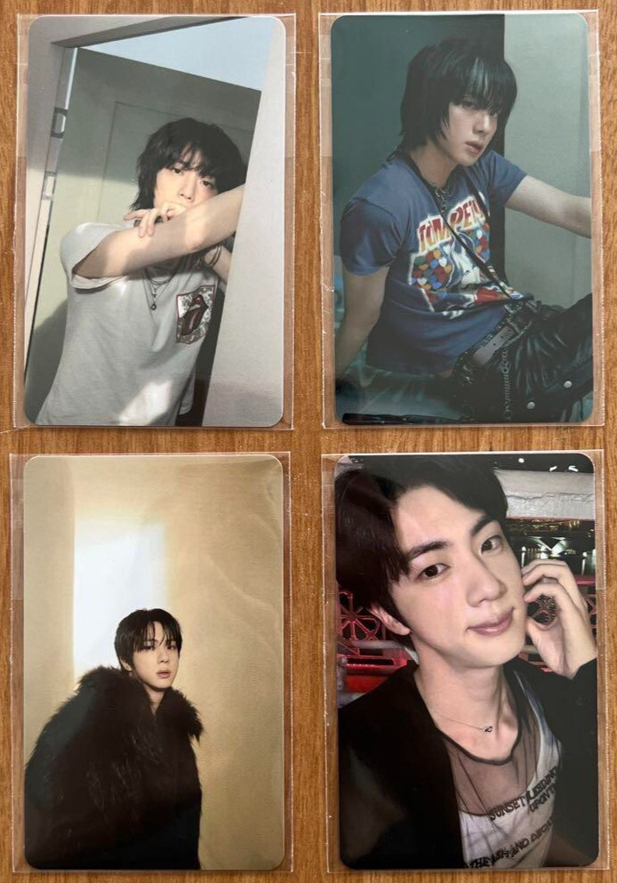 BTS JIN 2nd solo album Echo beatroad Lucky Draw Official Photocard set of 4 PC