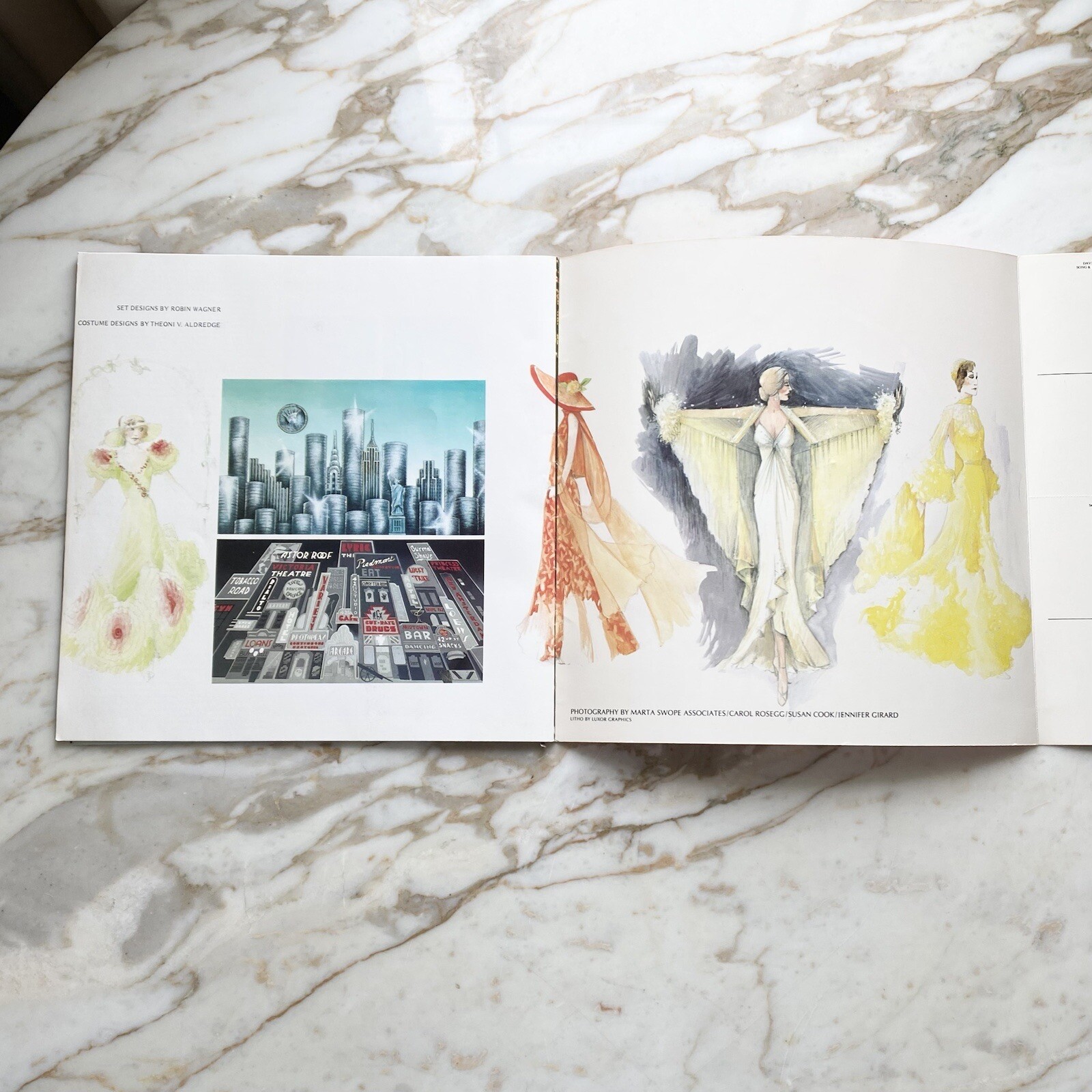 Vintage 42nd Street Original Theater Musical Souvenir Program with 4 Postcards