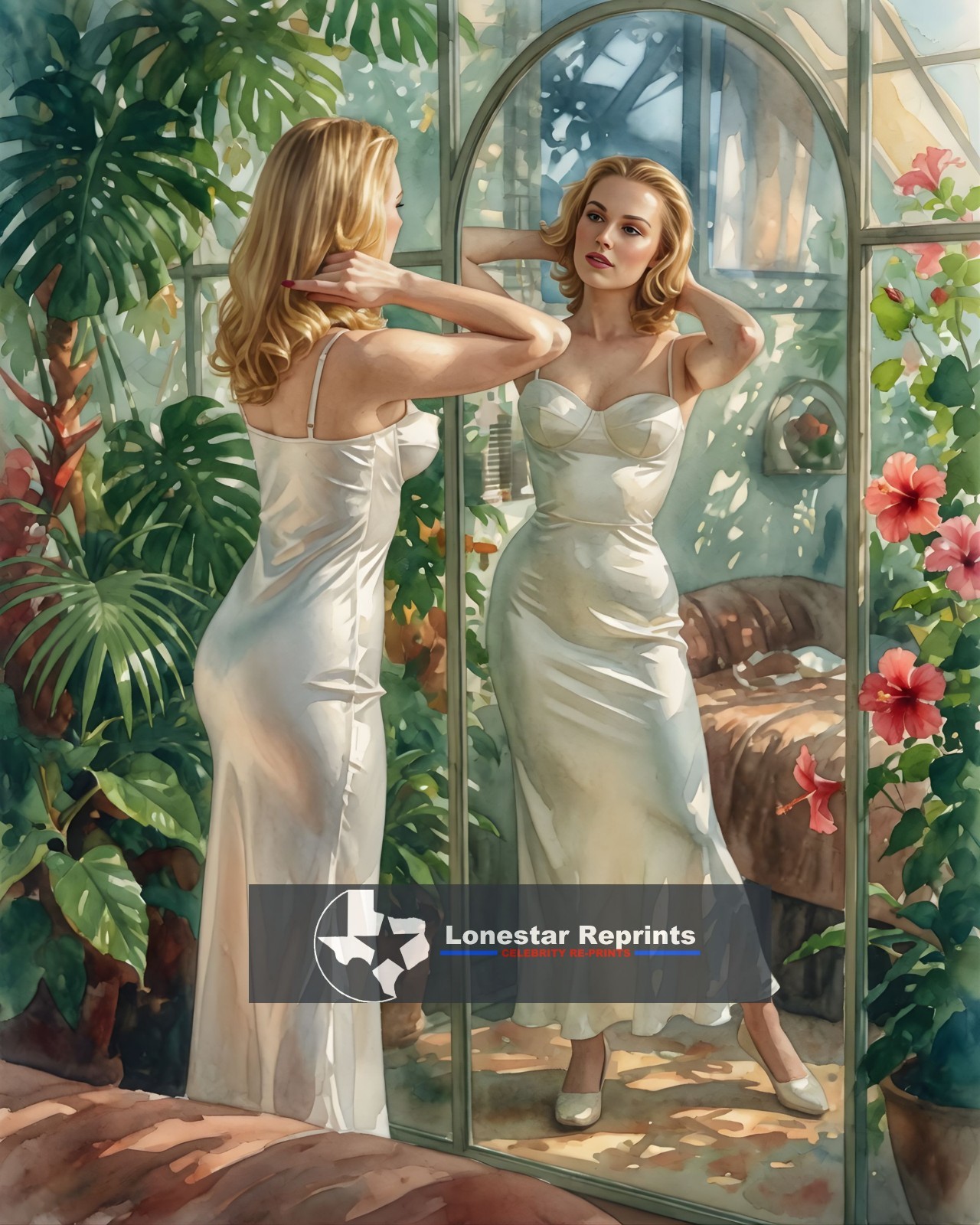 Betty Brosmer Watercolor 8×10 Reprint