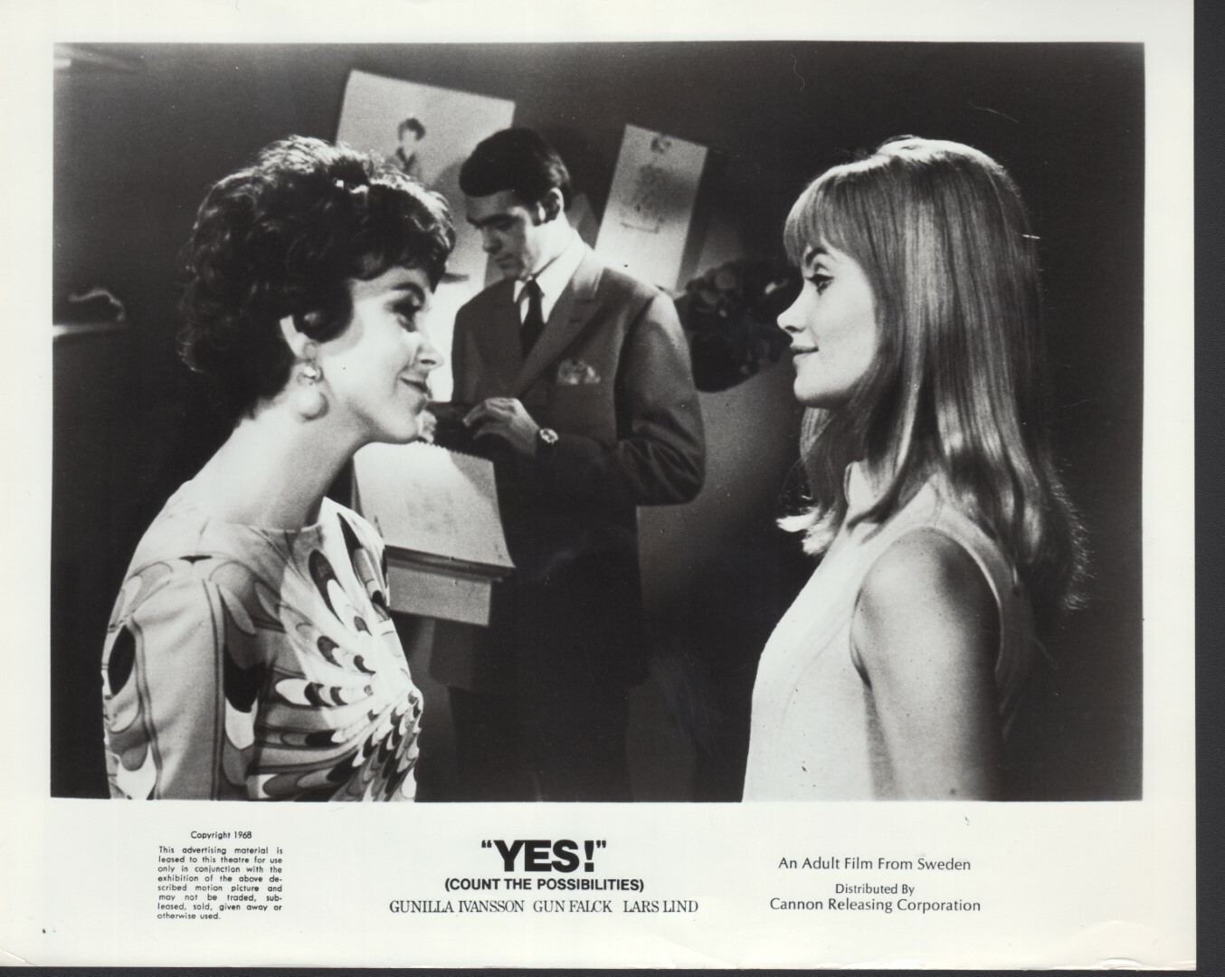Yes (1968) 8×10 Black & white movie photo #nn